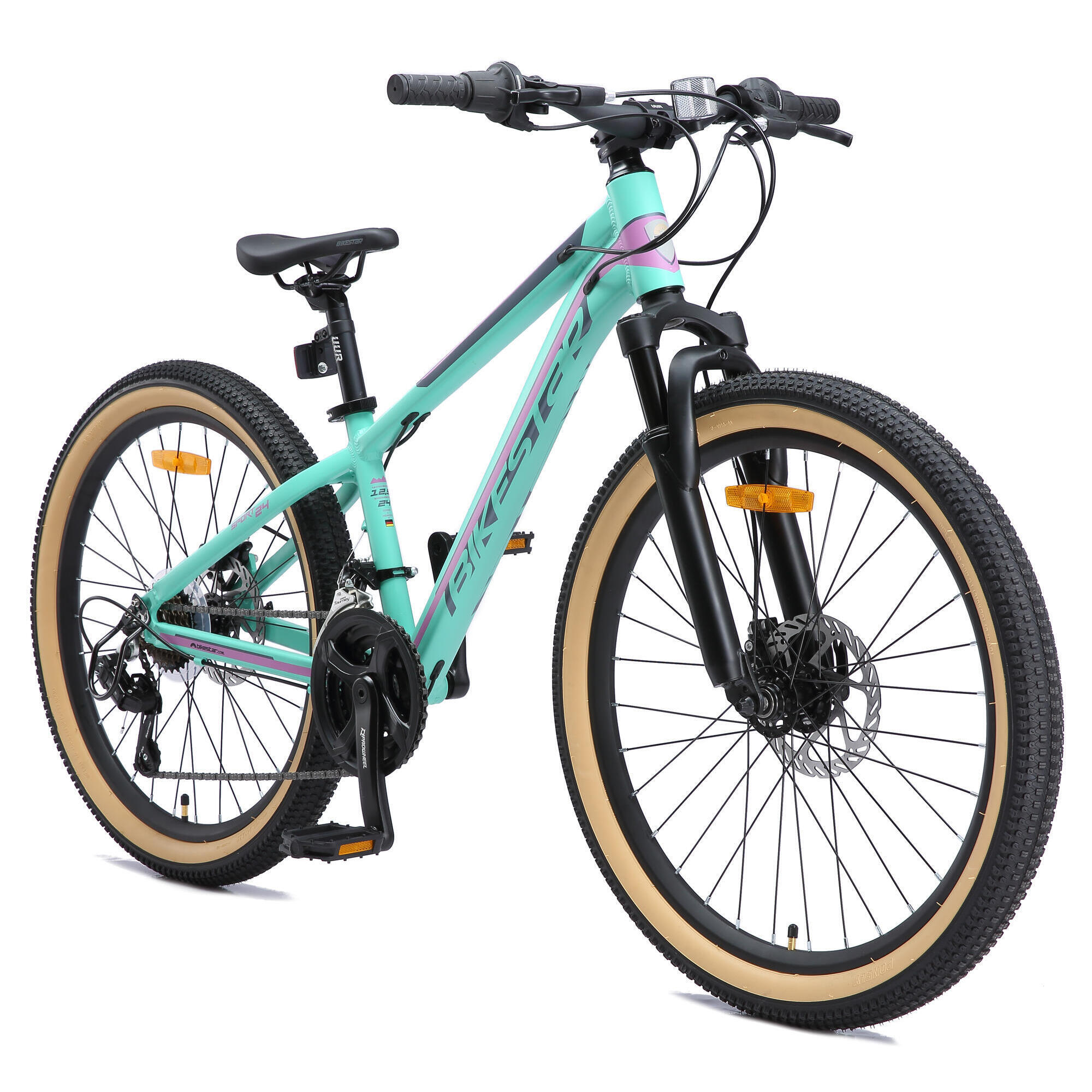 Bikestar - Vtt 24" Aluminium, Vélo Enfant 9 Ans, 21 Vitesses, Frein À Disque - Vélo Enfant - Vert - 32 Cm - Decathlon