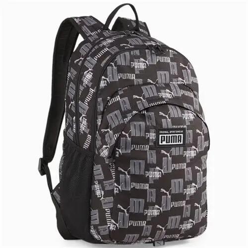 Rucsacul Academiei PUMA Black Logo Aop