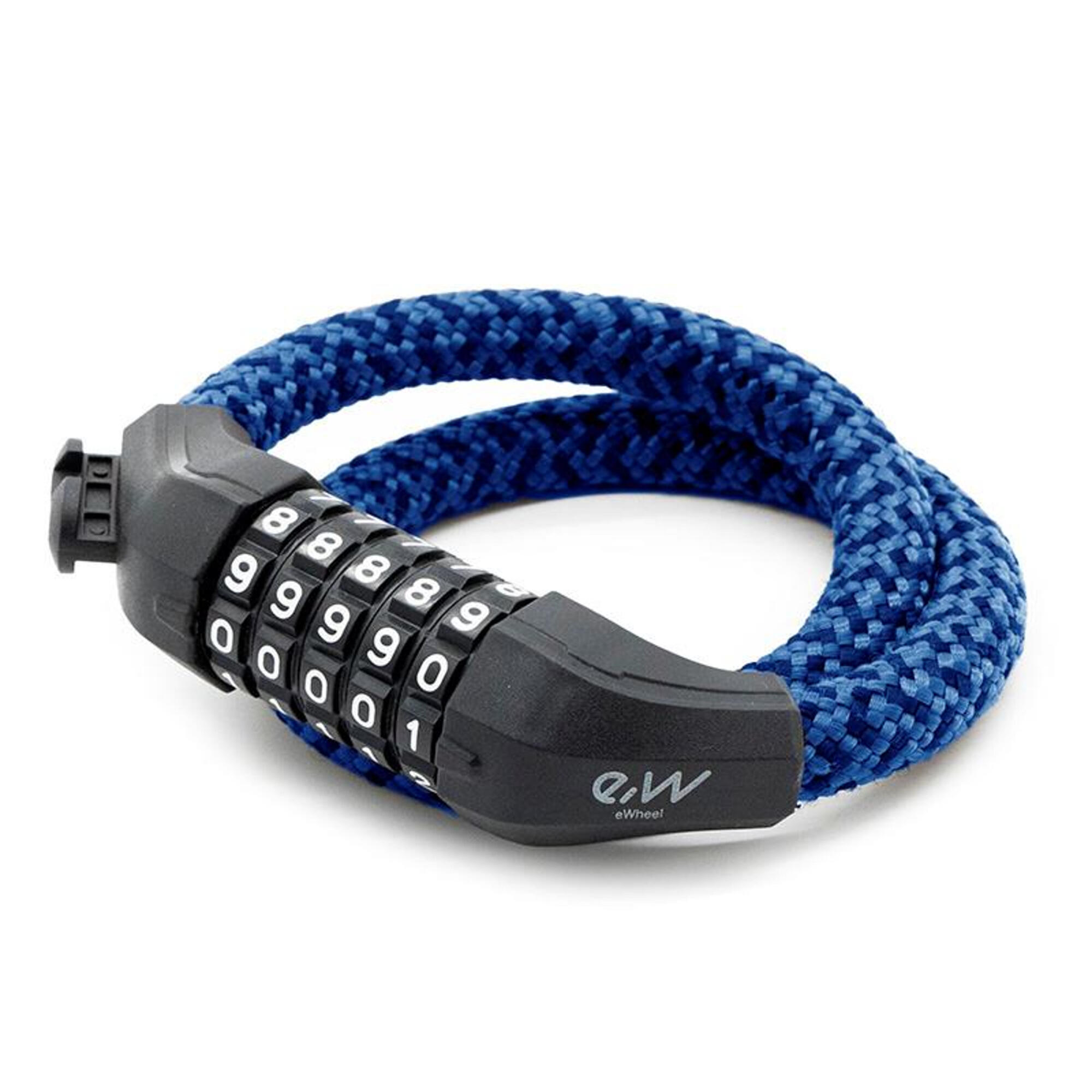 Candado de contraseña EWLK025 funda nylon azul 3/5