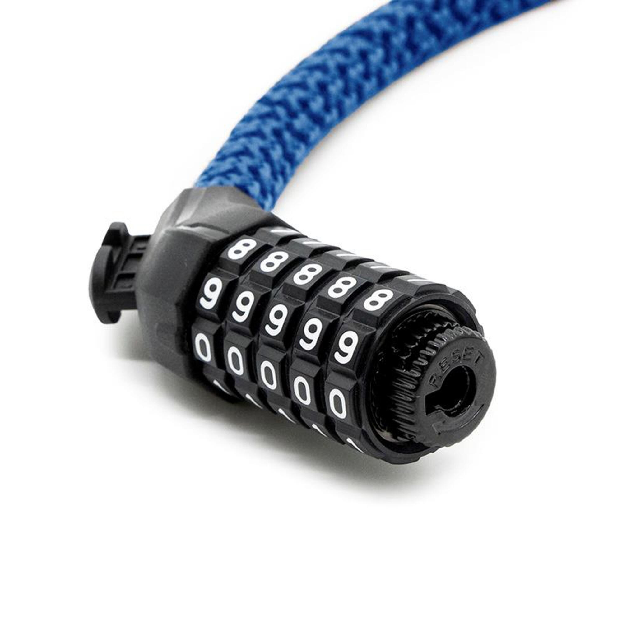 Candado de contraseña EWLK025 funda nylon azul 4/5