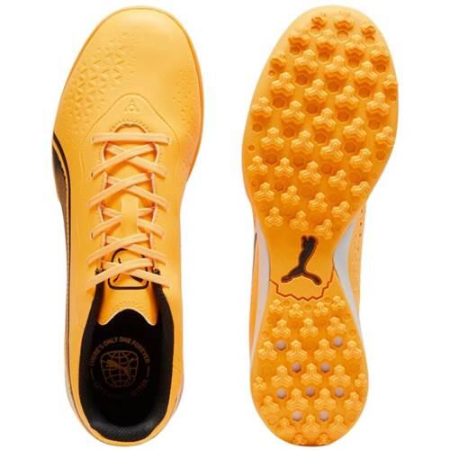 Scarpe da calcio KING MATCH TT PUMA Sun Stream Black Sunset Glow Orange Pink 3/6