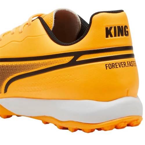 Scarpe da calcio KING MATCH TT PUMA Sun Stream Black Sunset Glow Orange Pink 5/6