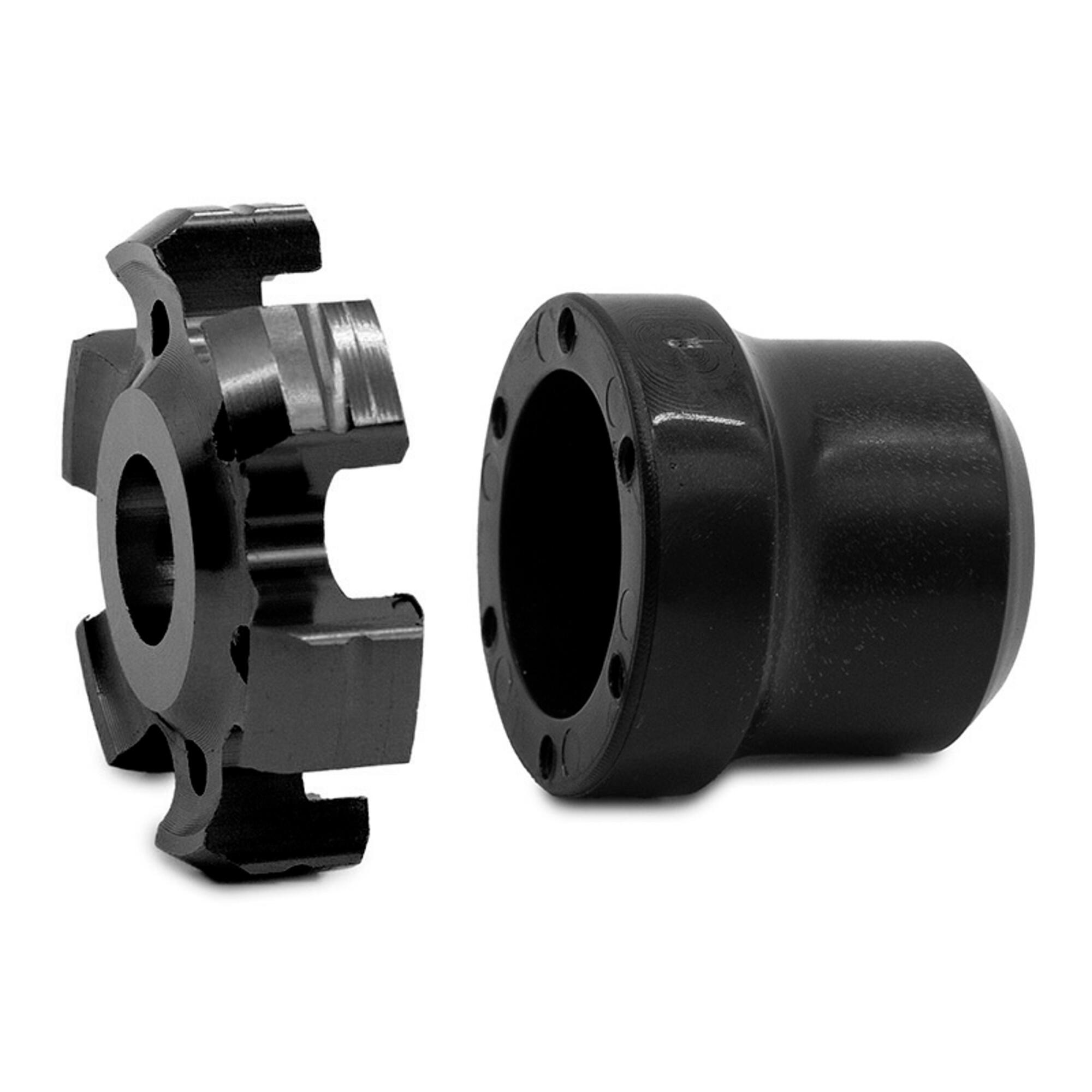 Protector decorativo anticaídas para eje motor o llanta EWTB-006 negro 3/5