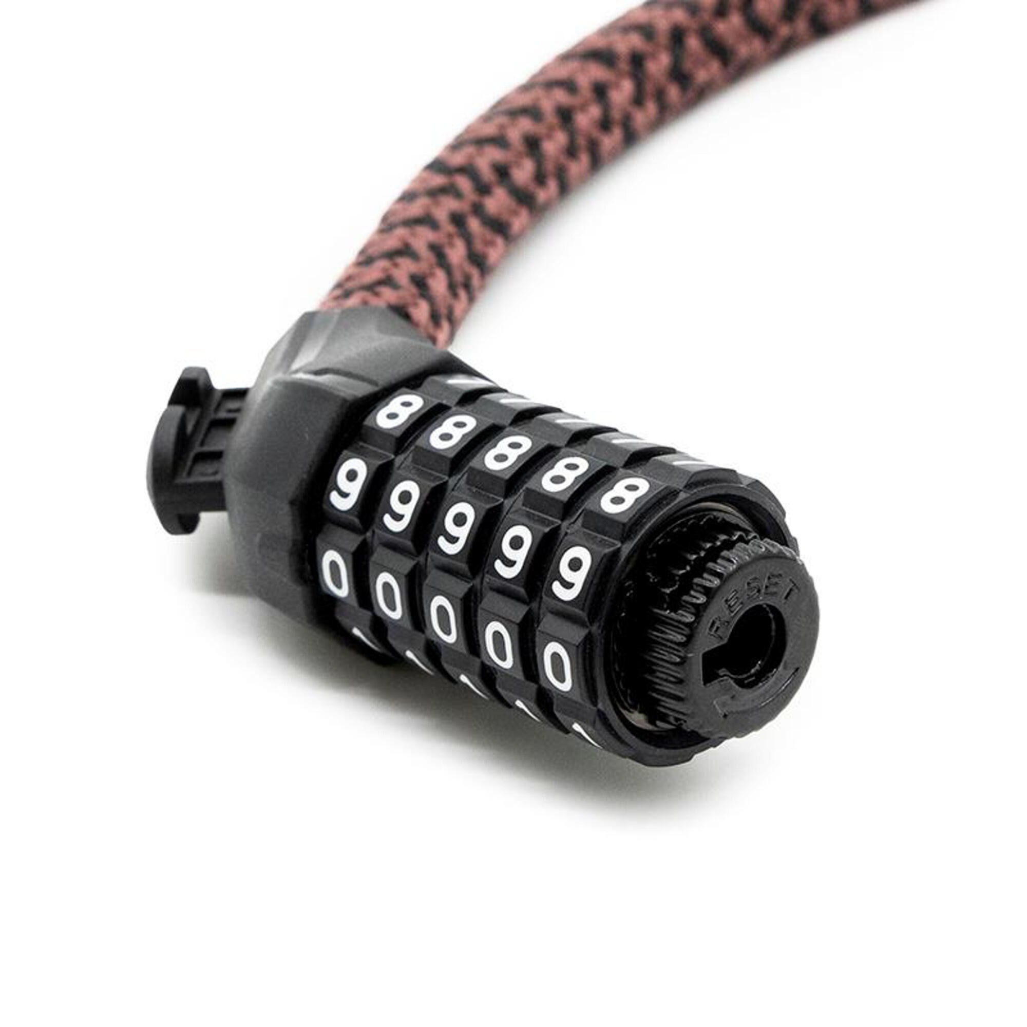 Candado de contraseña EWLK025 funda nylon marrón 4/5