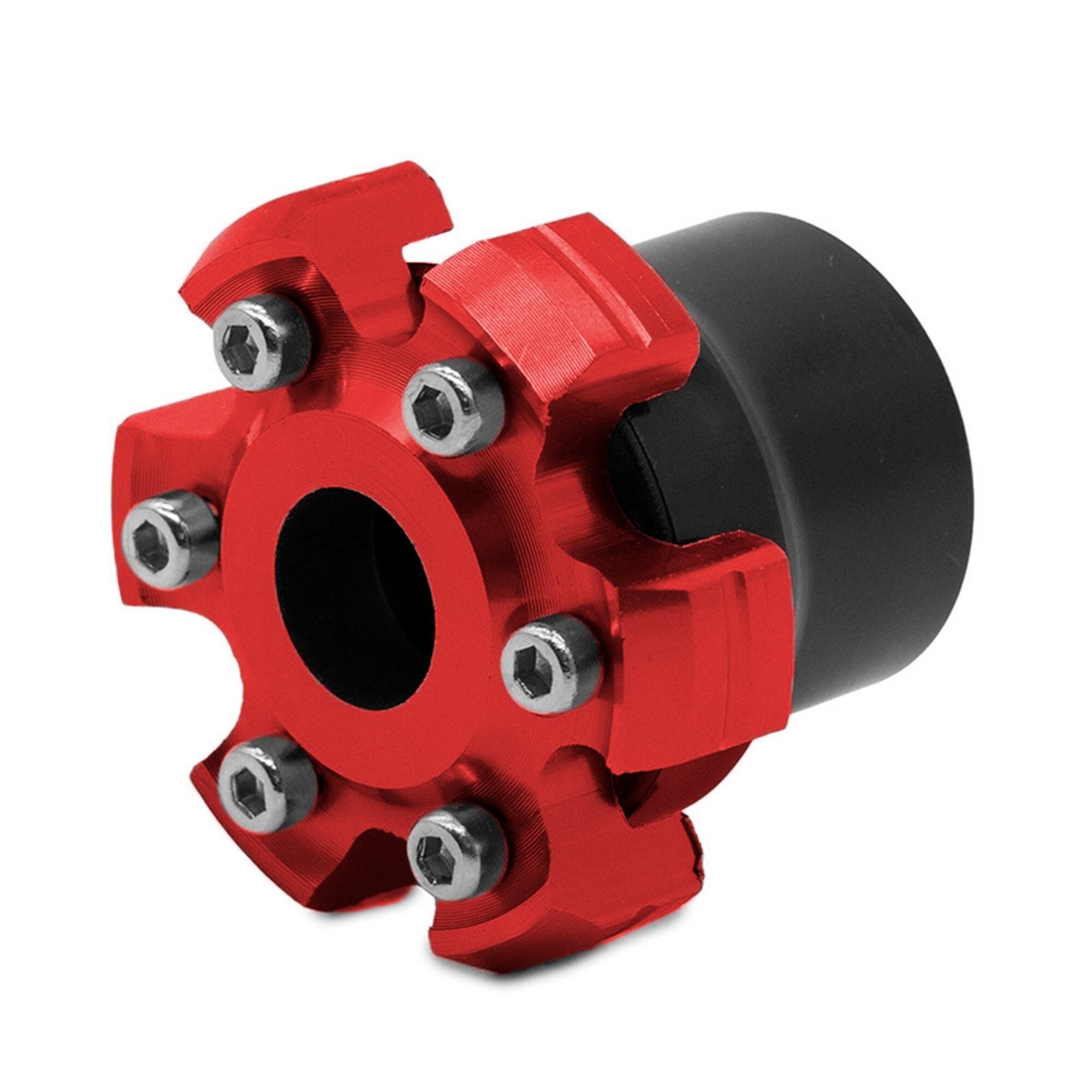 Protector decorativo anticaídas para eje motor o llanta EWTB-006 rojo 5/5
