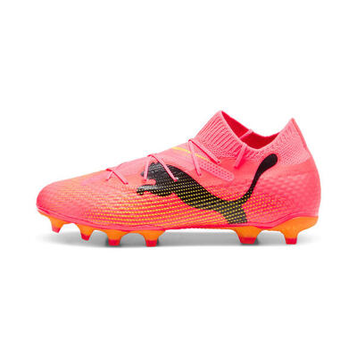 Future 7 pro fg/ag voetbalschoenen puma sunset glow black sun stream pink orange