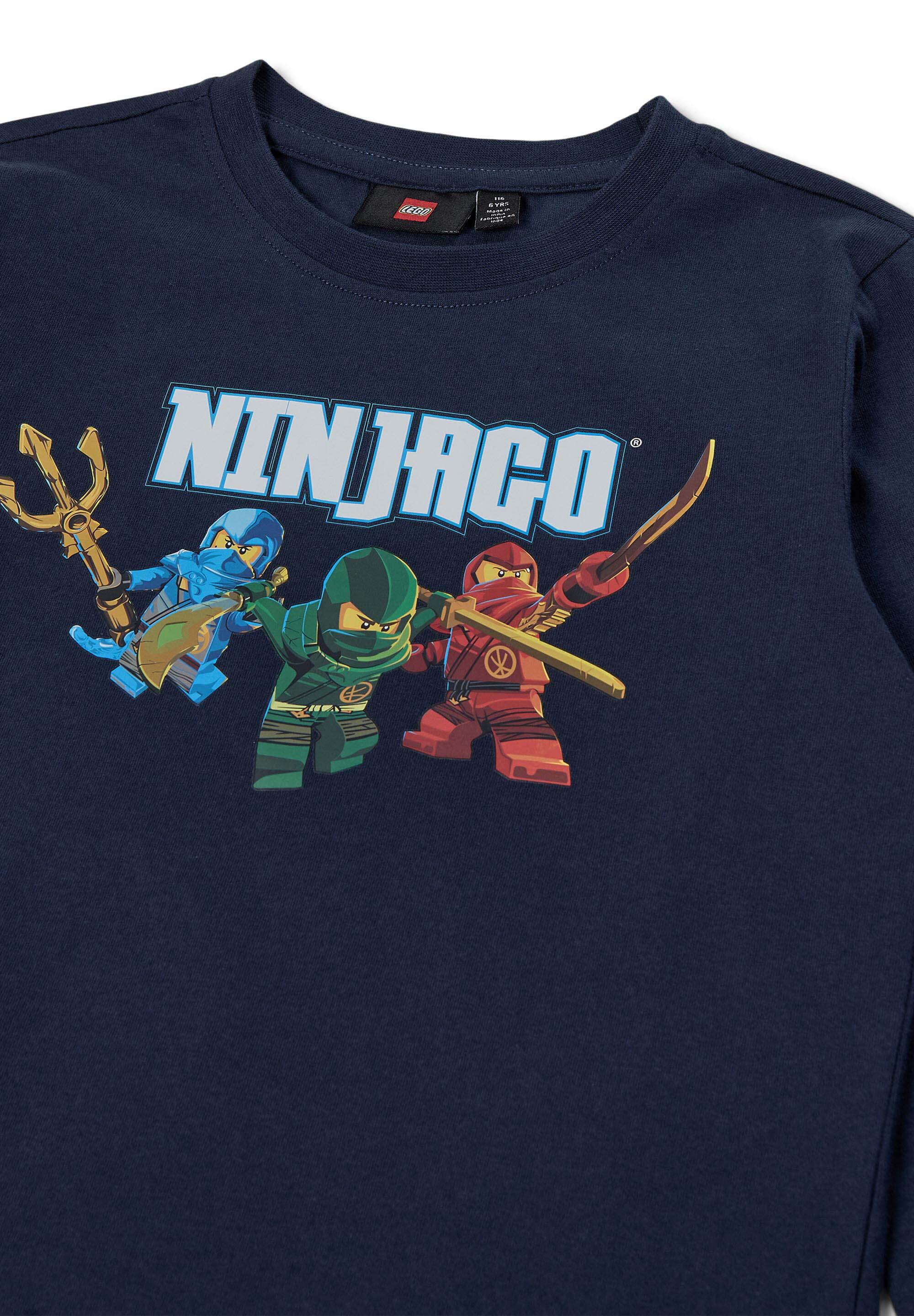 Koszulka dziecięca LEGO NINJAGO Tano 620 z długim rękawem, granatowa. 3/5