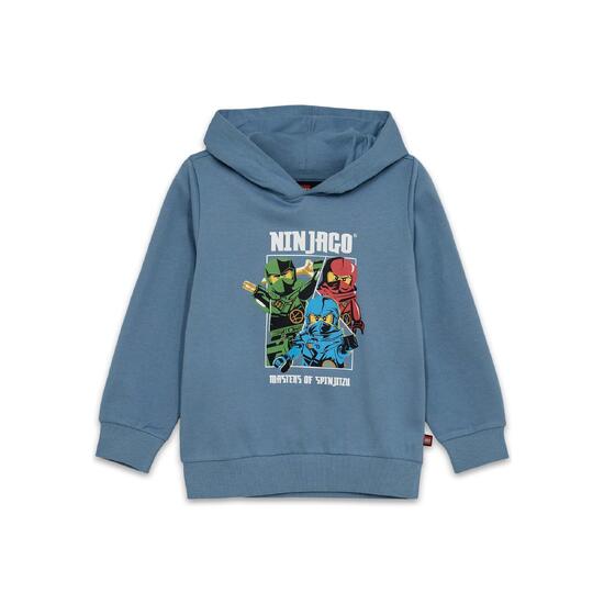 Bluza dziecięca LEGO NINJAGO Scout 600, niebieska, z bawełny organicznej.