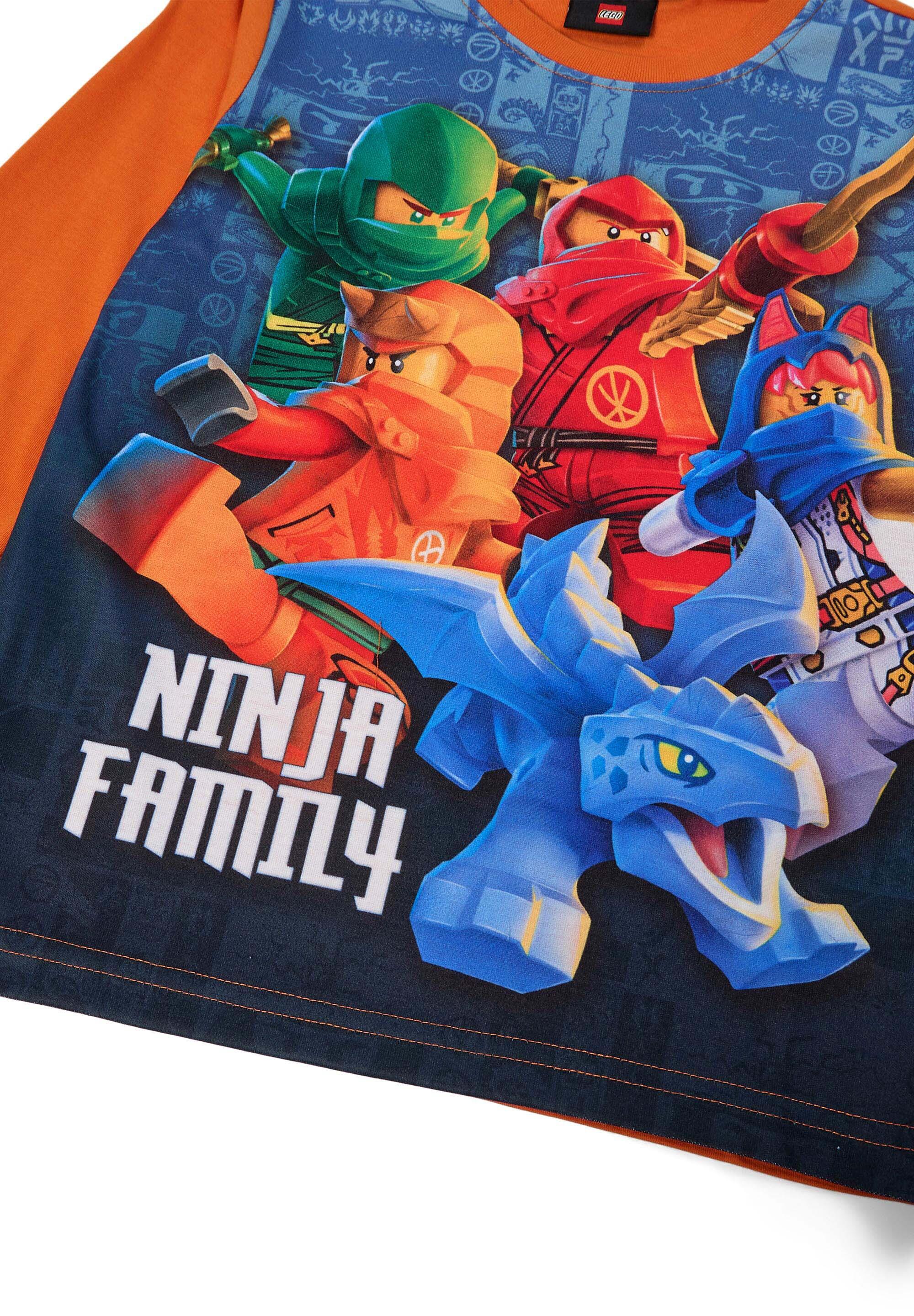 LEGO NINJAGO koszulka dziecięca z długim rękawem Tano 701, pomarańczowa. 3/4