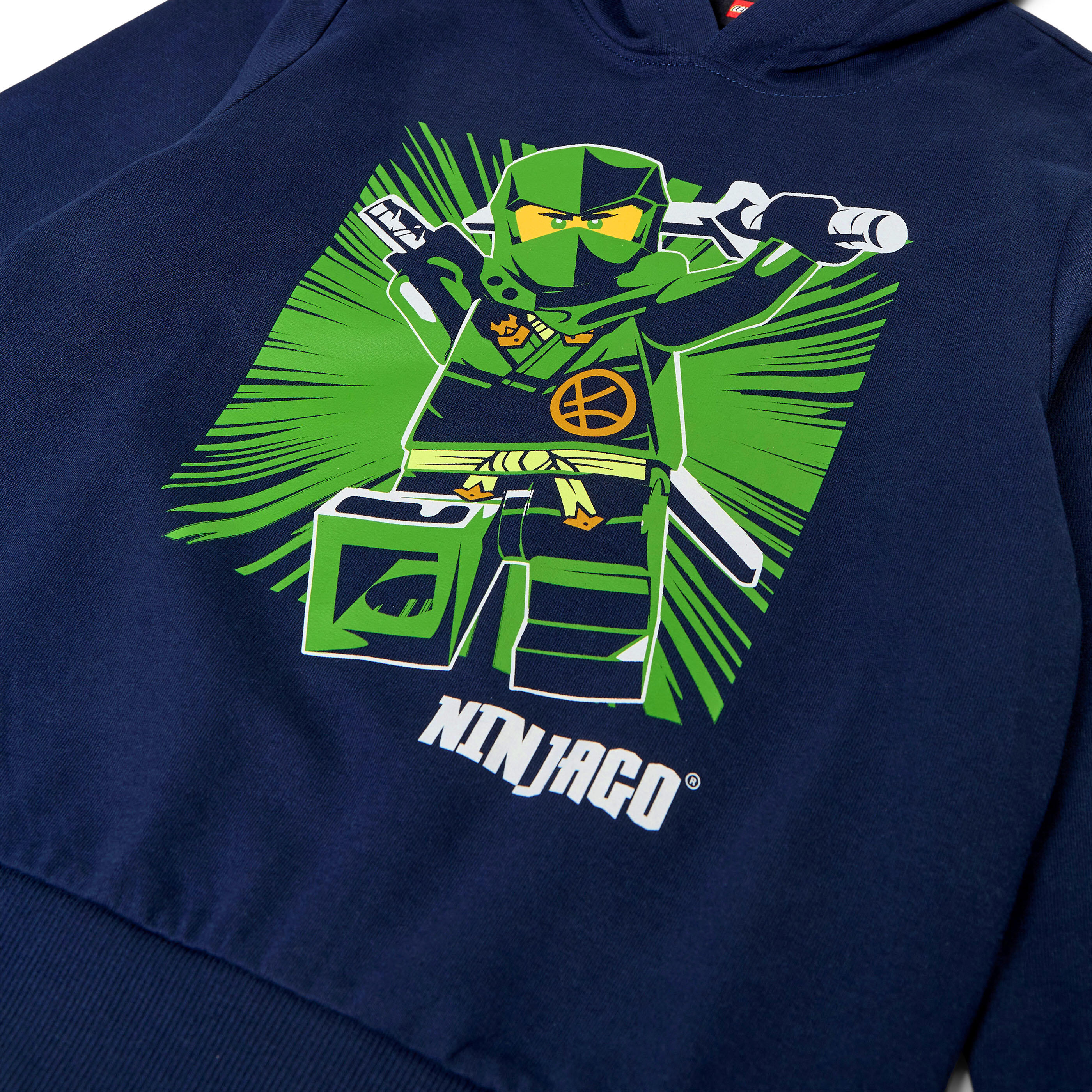 Bluza Dziecięca z Kaprutem Bio Bawełna LEGO Ninjago Scout 302 Granatowa 3/4