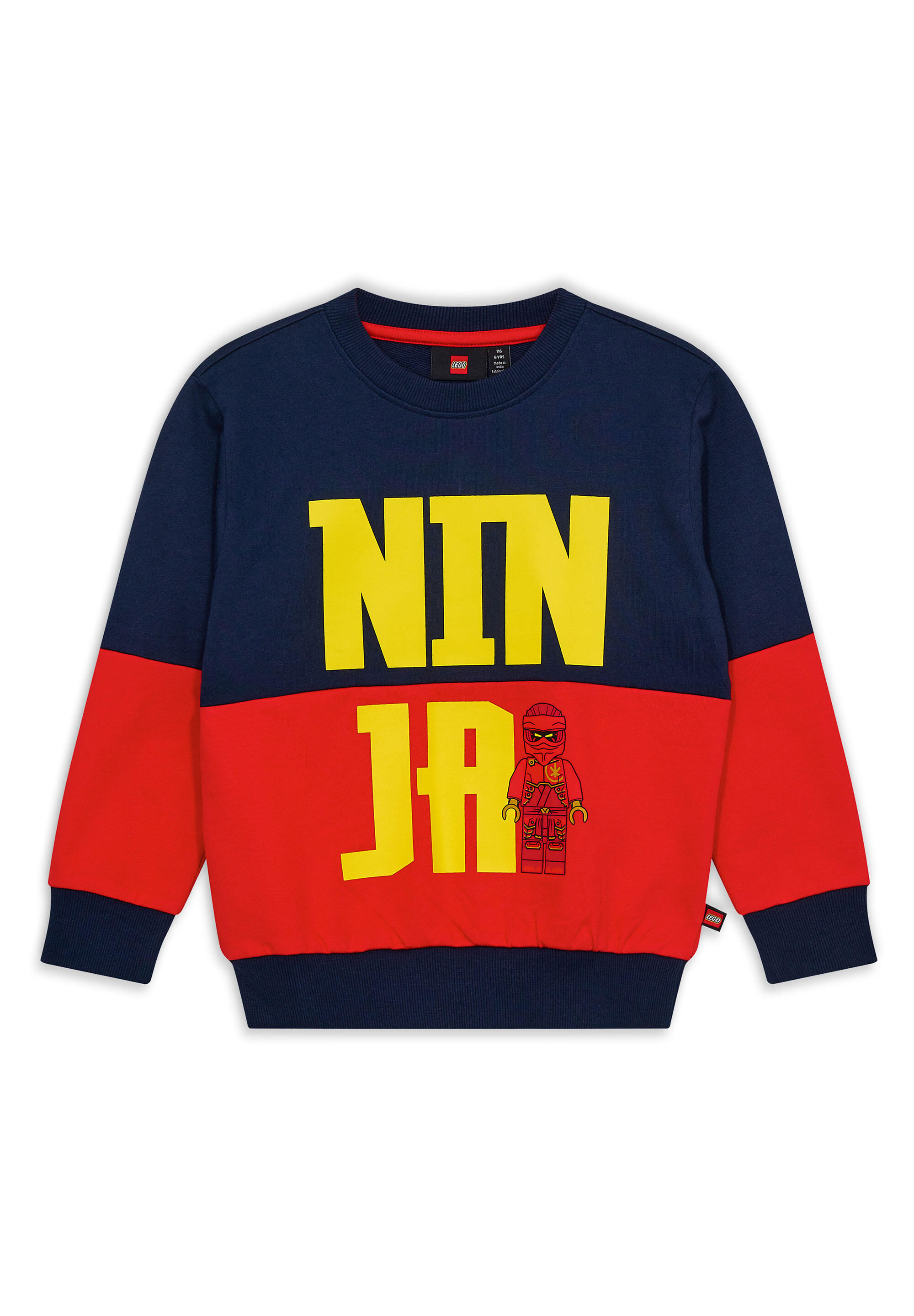 Bluza dziecięca LEGO NINJAGO z bio bawełny Saku 106, czerwona.