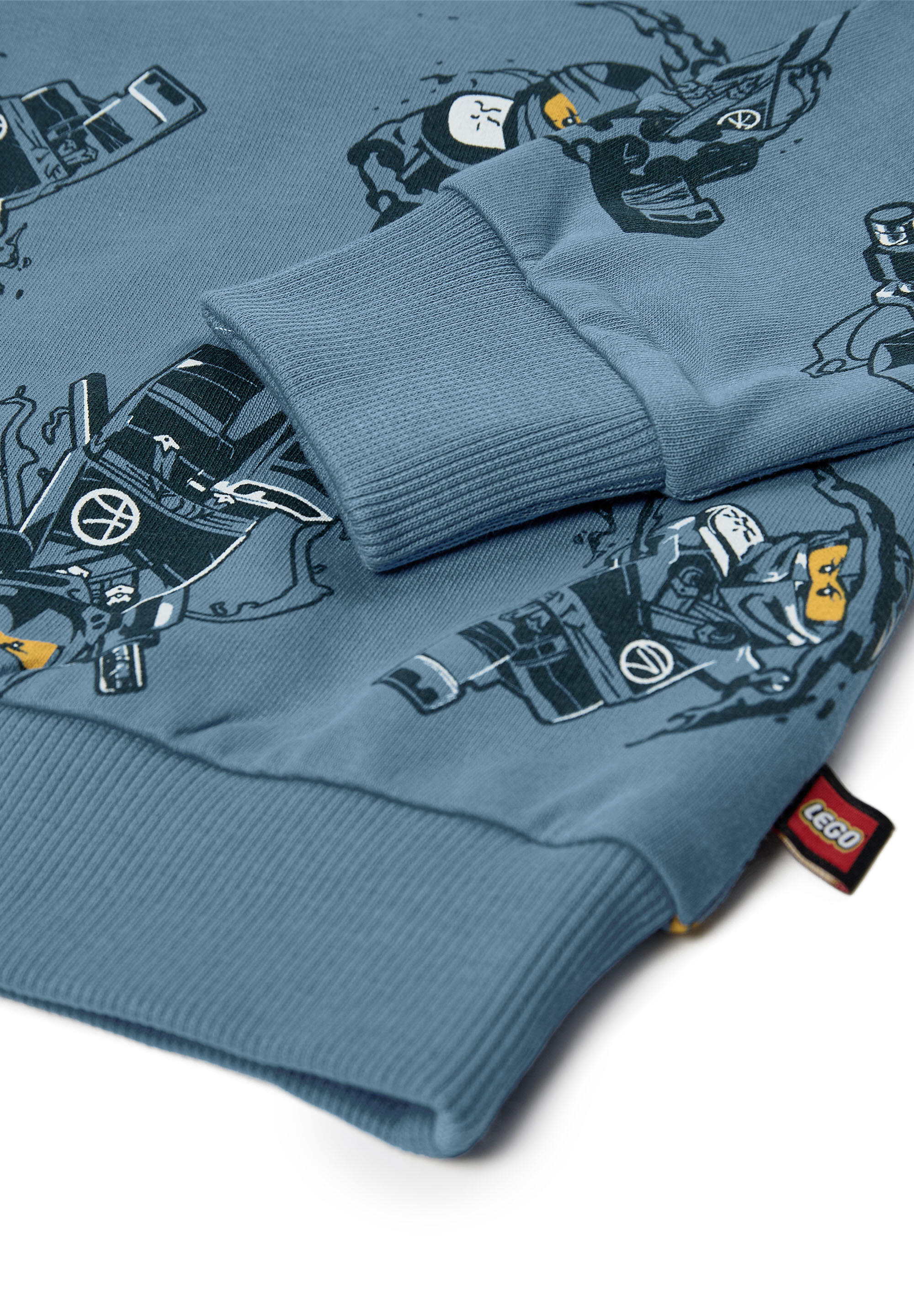 Bluza dziecięca z kapturem LEGO NINJAGO Saku 300, niebieska. 4/4