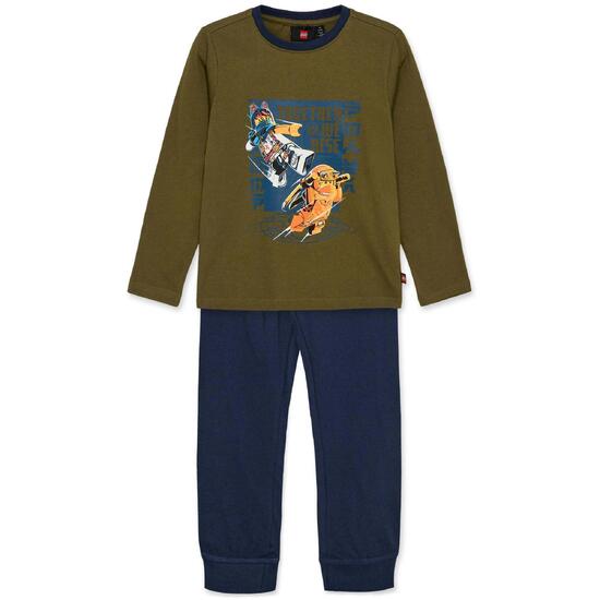 Piżama Dziecięca Bio Bawełna LEGO Ninjago Aris 610 Granat Khanki