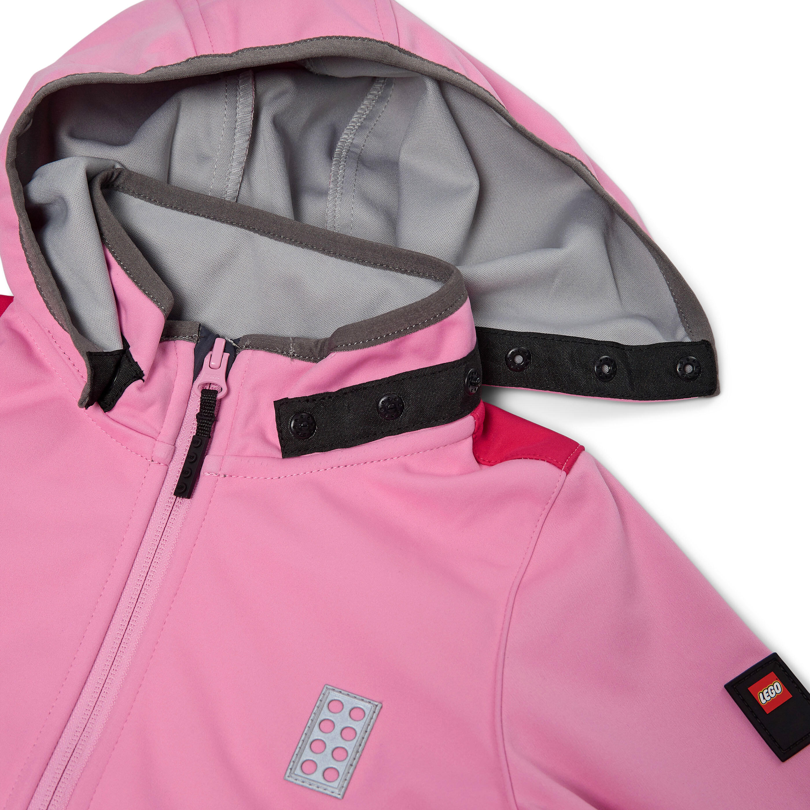 Kurtka Dziecięca Softshell z Membraną LEGO Scout 200 Różowa 3/4