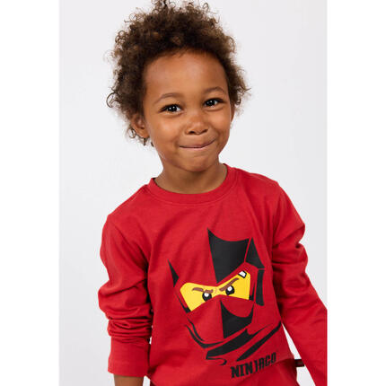 Koszulka Dziecięca z Długim Rękawem LEGO Ninjago Tano 603 Cienoczerwona