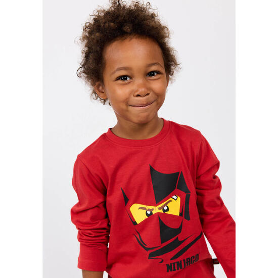 Koszulka Dziecięca z Długim Rękawem LEGO Ninjago Tano 603 Cienoczerwona