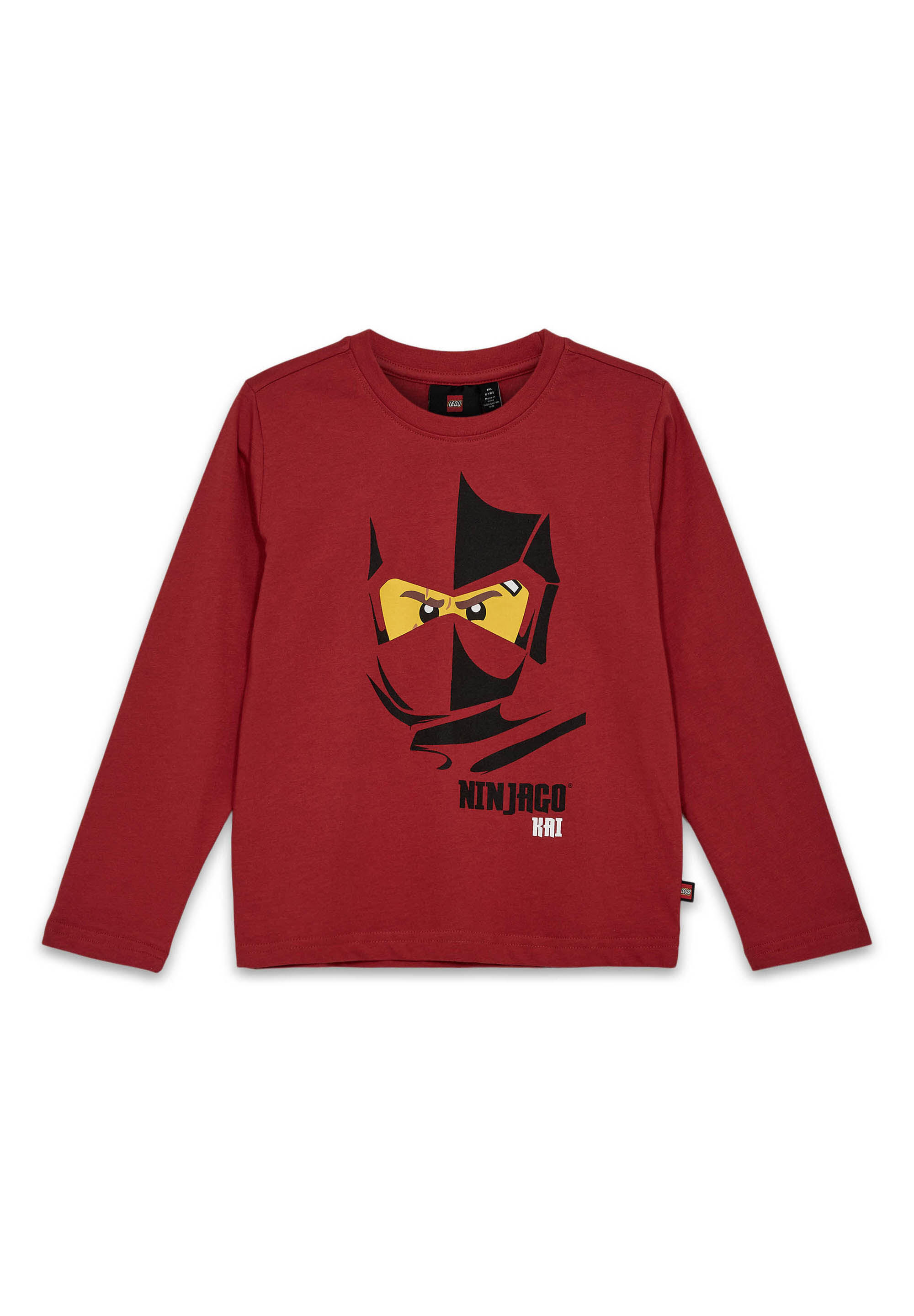 LEGO Ninjago koszulka chłopięca z długim rękawem Tano 603 cienoczerwona.