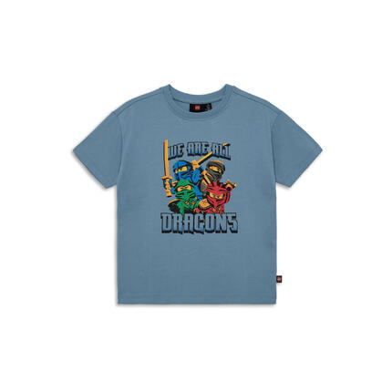 Dziecięca koszulka LEGO Ninjago Taffy 303, niebieska.