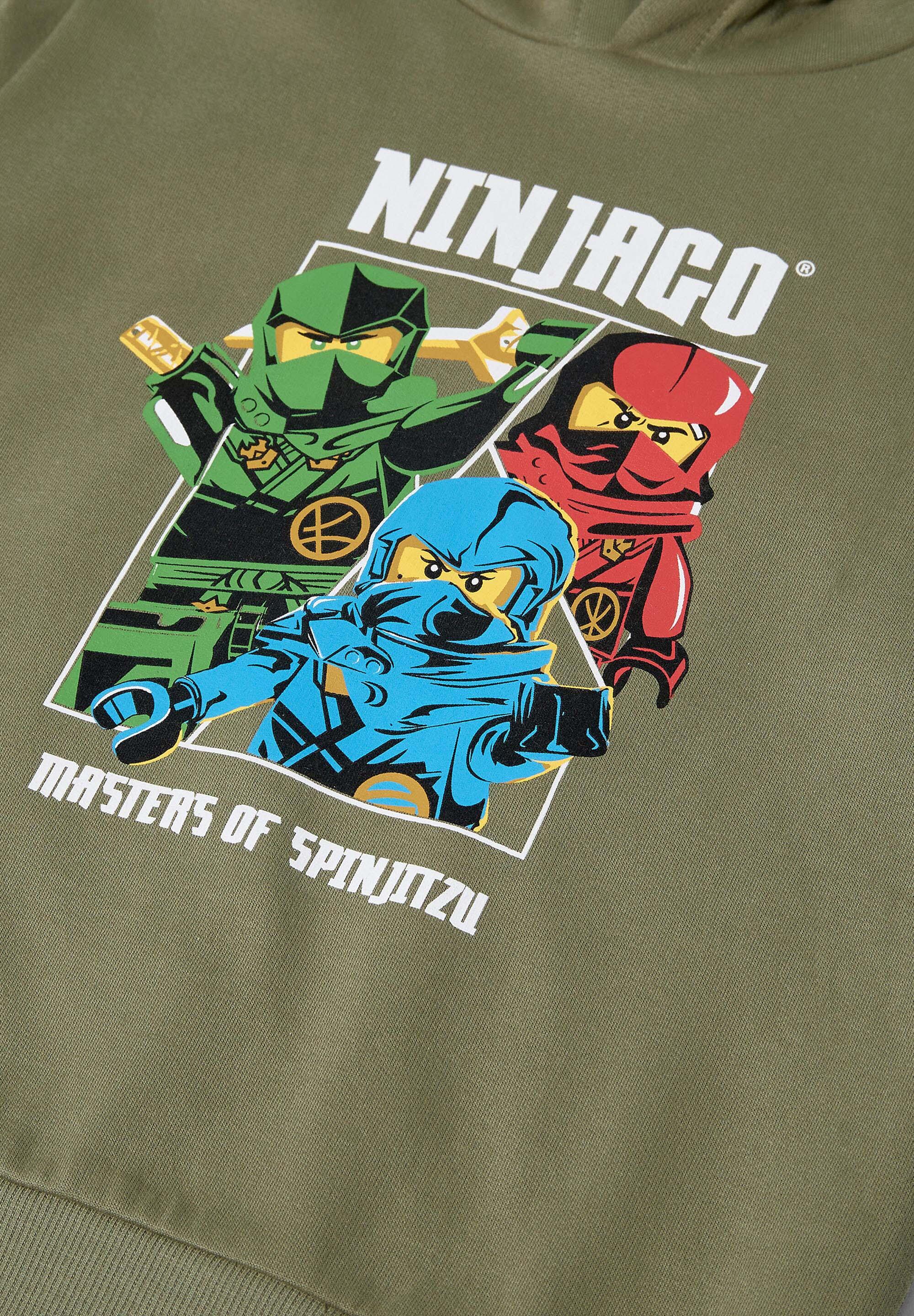 Bluza Dziecięca z Kapturem LEGO Ninjago Scout 600 Zielona 3/4