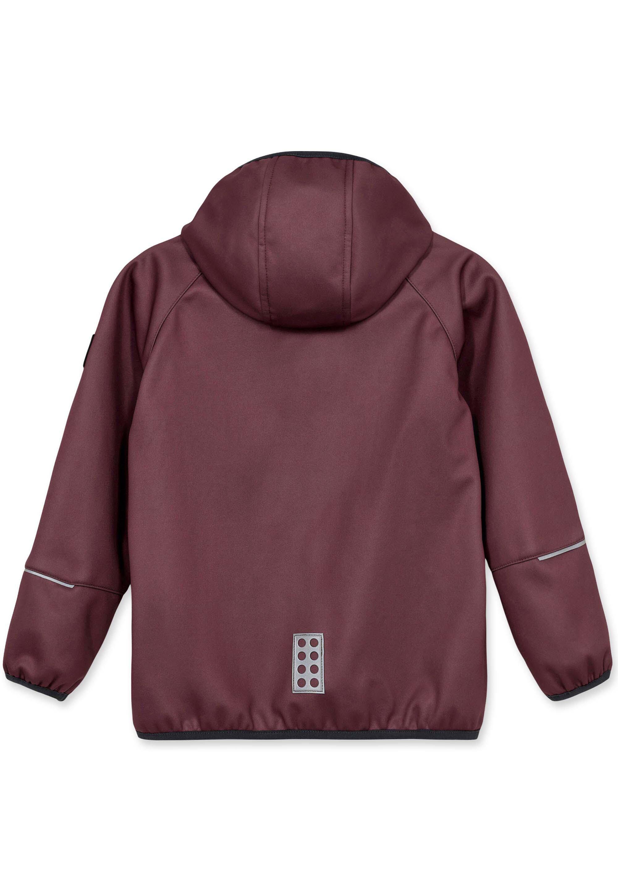 Kurtka Dziecięca Softshell z Membraną LEGO Sky 764 Bordowa 2/4