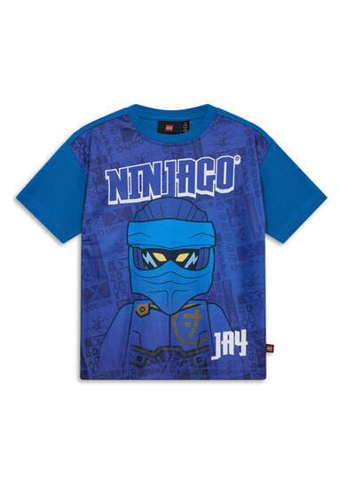 LEGO NINJAGO koszulka dziecięca Taffy 118, bawełna organiczna, niebieska.