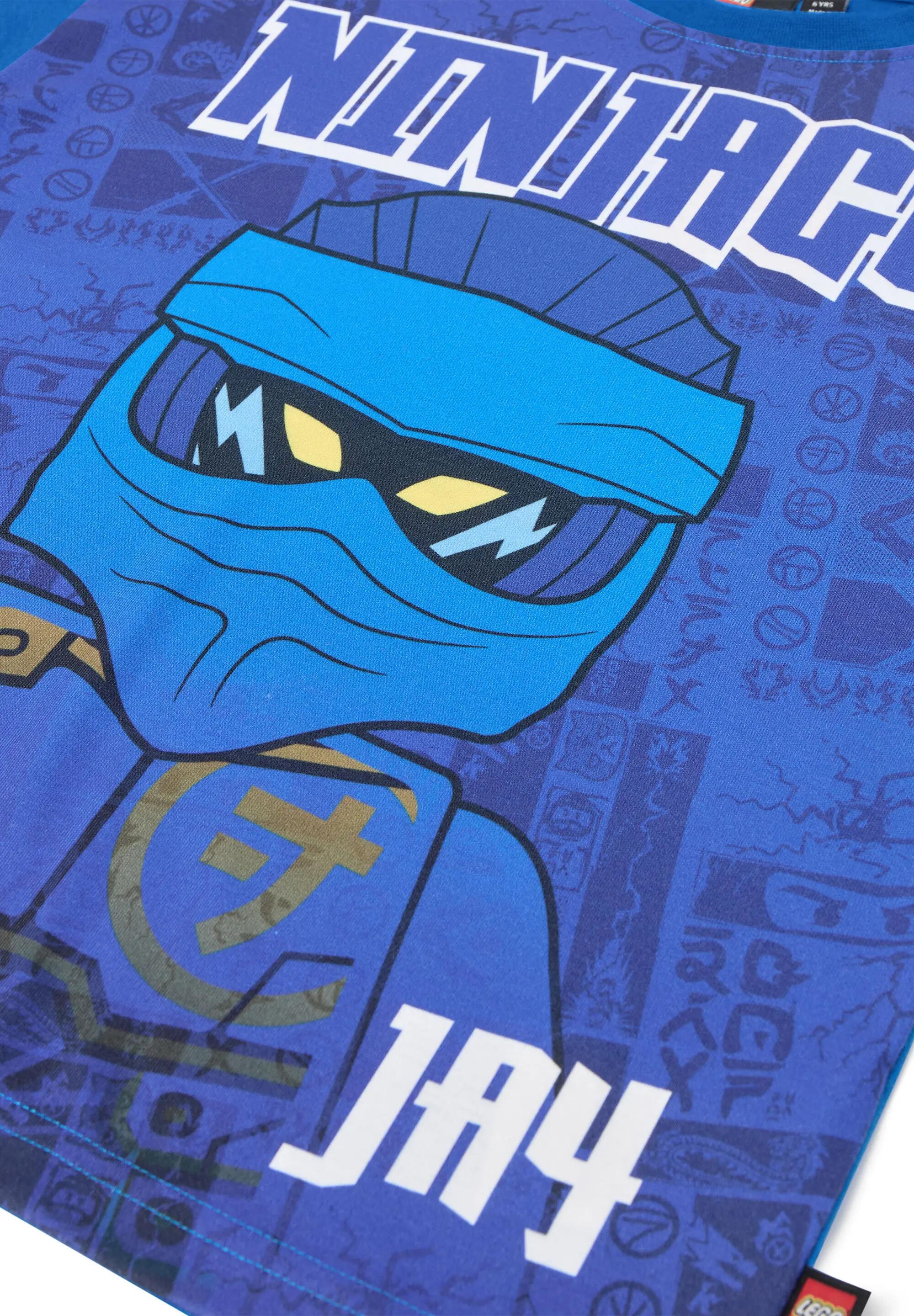 LEGO NINJAGO koszulka dziecięca Taffy 118, bawełna organiczna, niebieska. 3/4