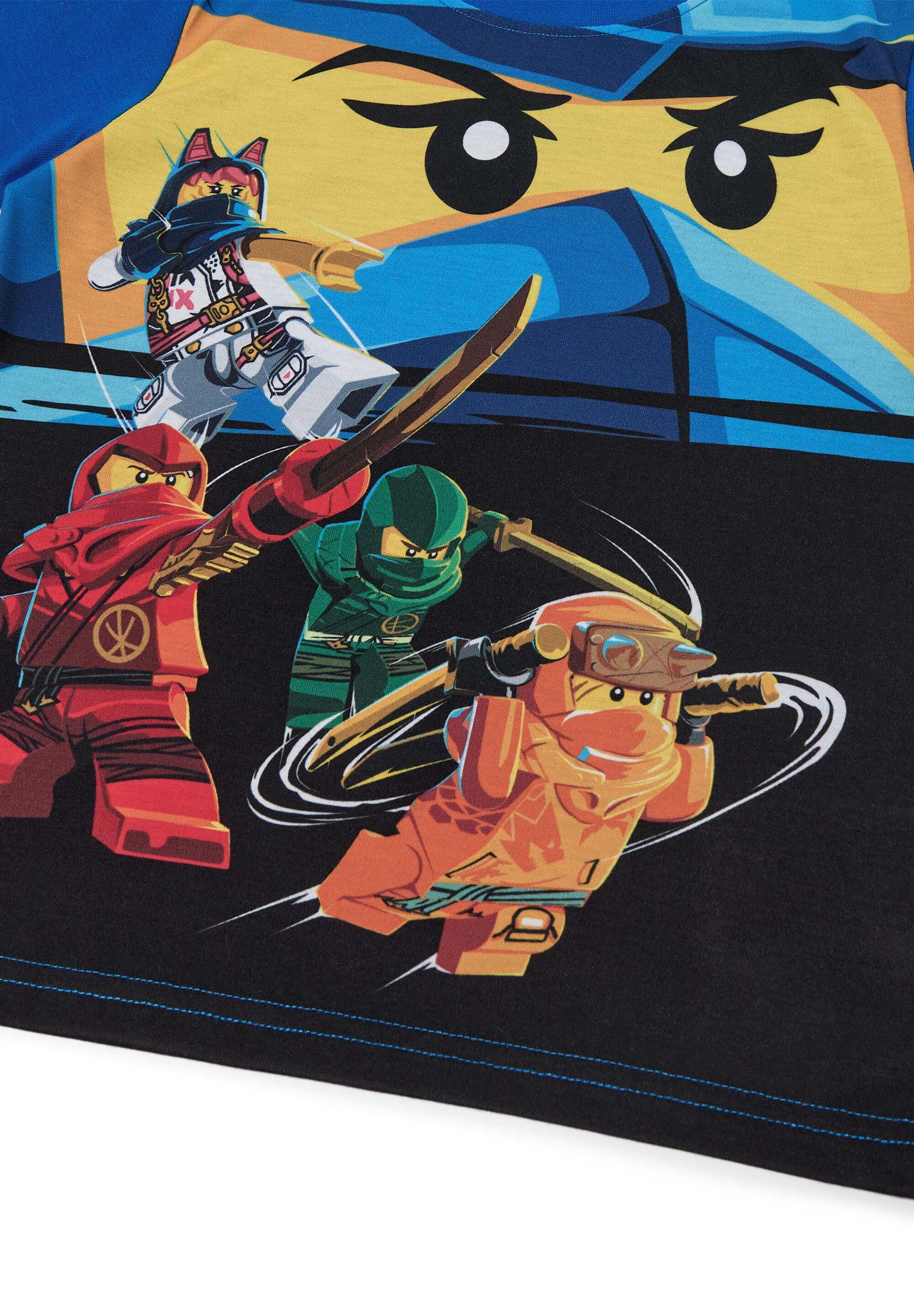 Koszulka Dziecięca Bio Bawełna LEGO Ninjago Tano 627 Niebieska 3/4