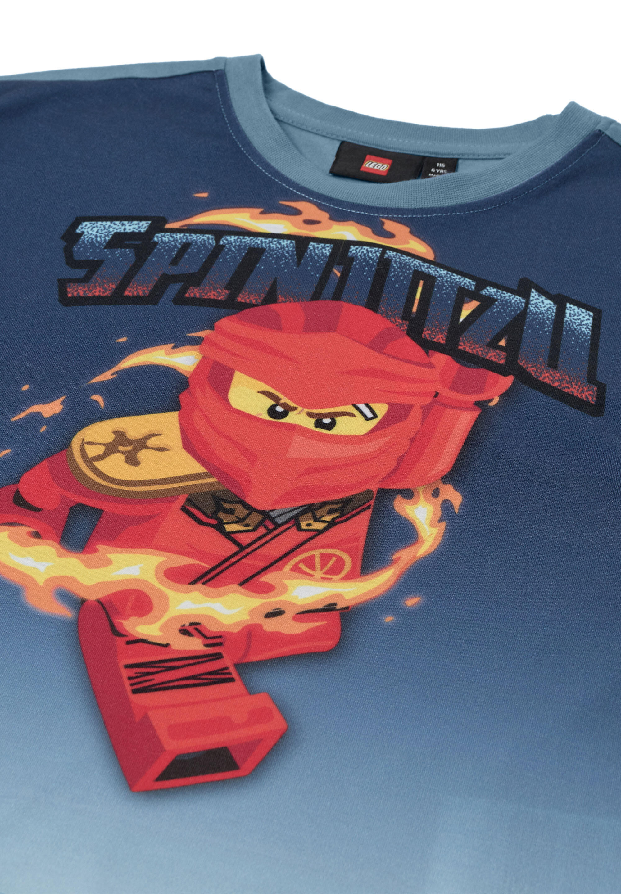 Koszulka Dziecięca LEGO Ninjago Taffy 307 Niebieska 3/4