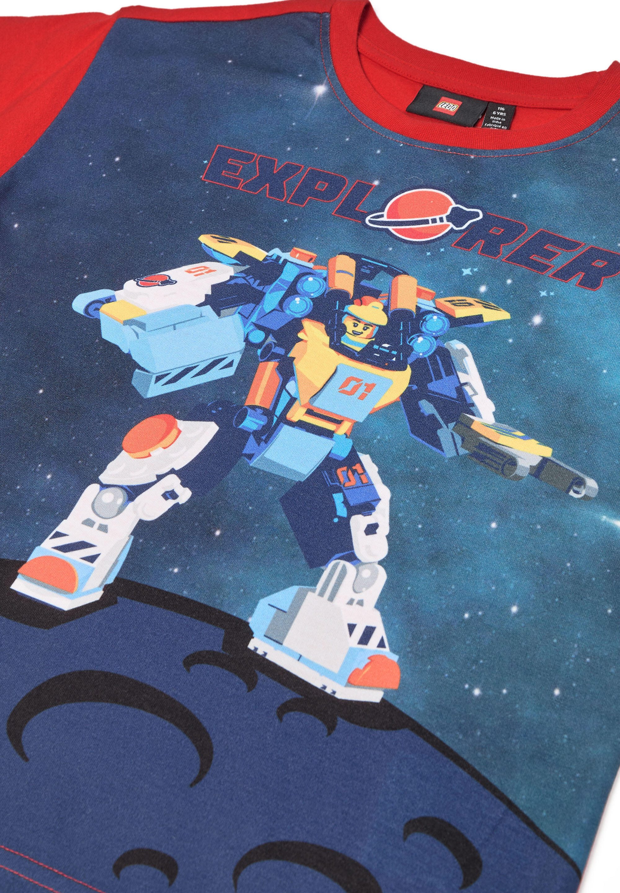 Koszulka Dziecięca LEGO Explorer Taffy 100 Czerwona 3/4