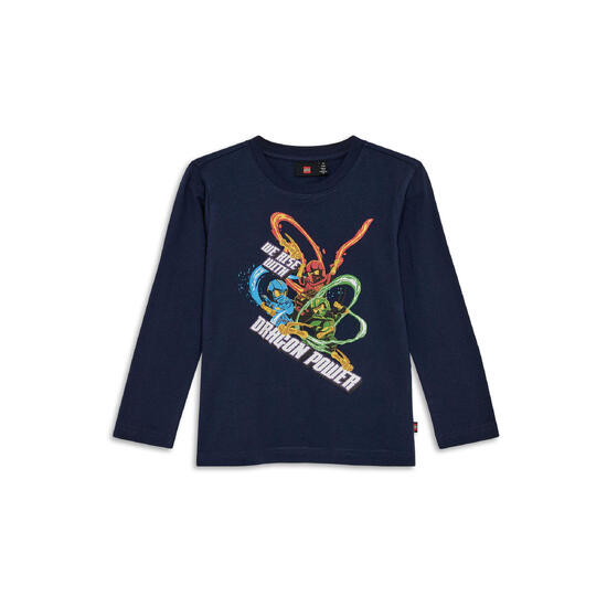 Koszulka Dziecięca z Długim Rękawem LEGO Ninjago Taffy 206 Granatowa