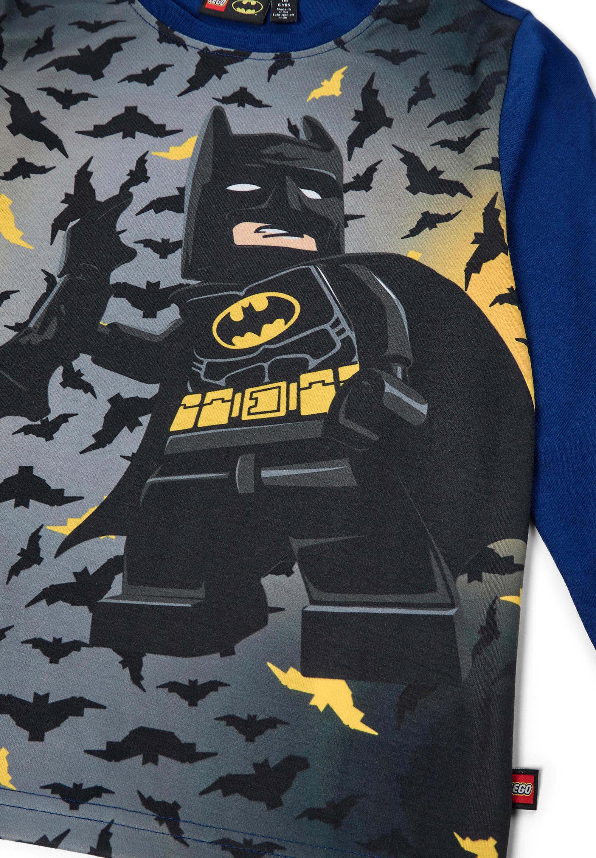 Koszulka Dziecięca z Długim Rękawem LEGO Batman Tano 601 Niebieska 3/4