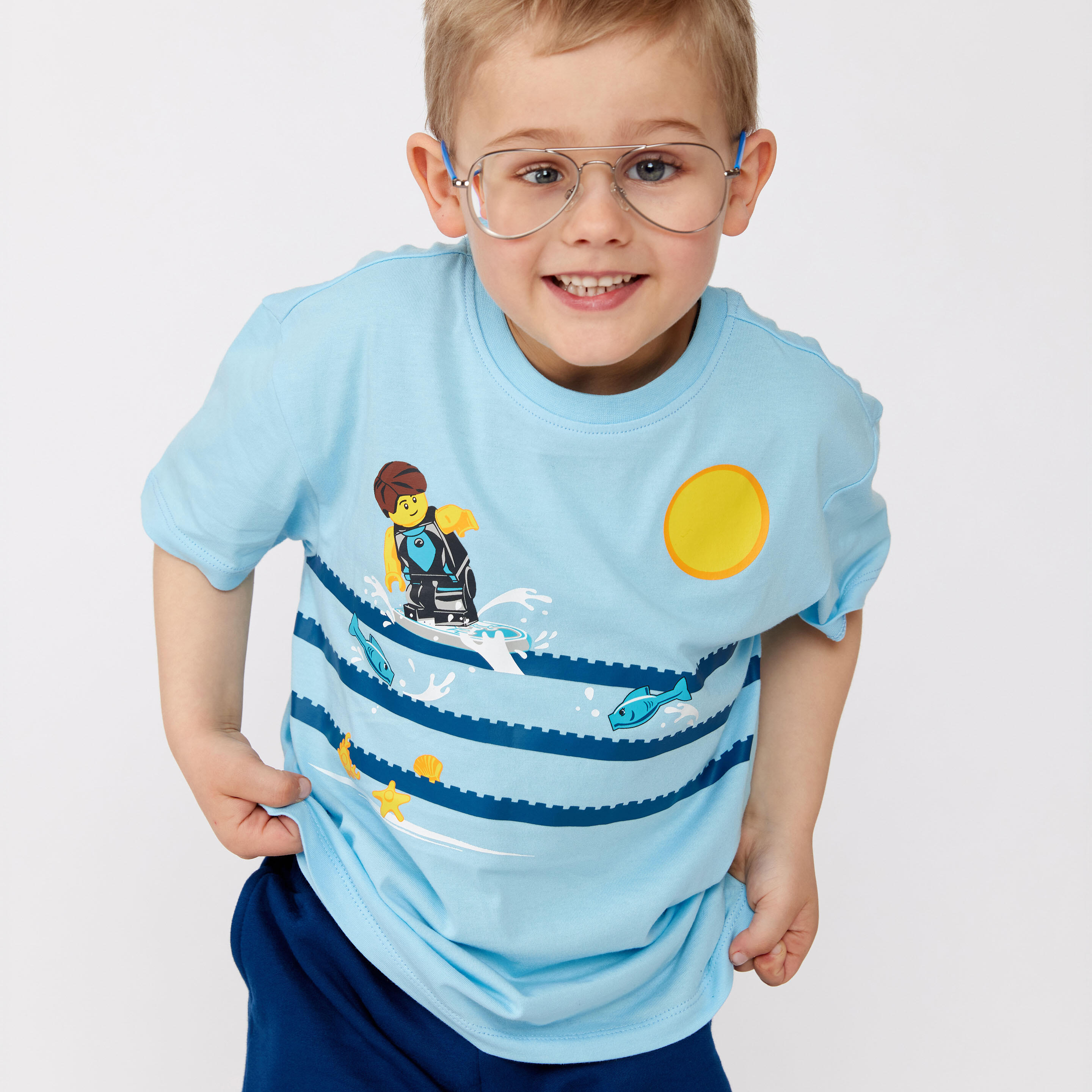 Koszulka Dziecięca Bio Bawełna LEGO Tano 318 Niebieska 5/5