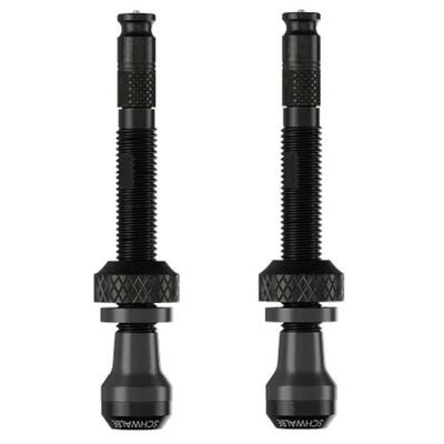 Schwalbe Tubeless-Ventil SCV Clik 60mm, schwarz, Aluminium, 2 Stück
