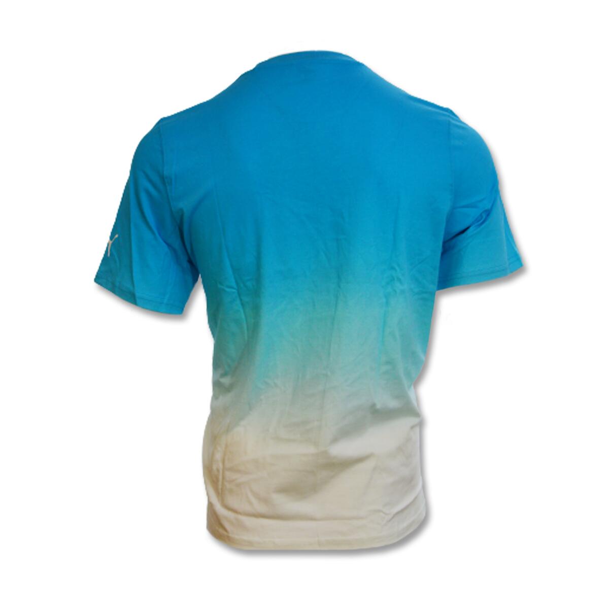 Koszulka treningowa PUMA Melo Fade T-shirt Blue Atoll - 535116-1 2/2