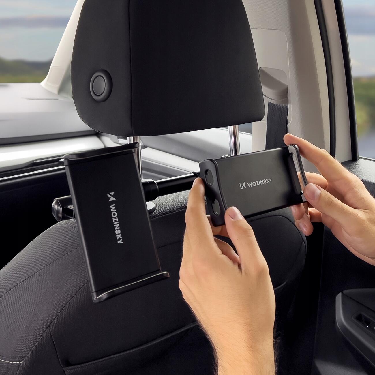 Wozinsky – supporto doppio per telefono e tablet da poggiatesta auto
