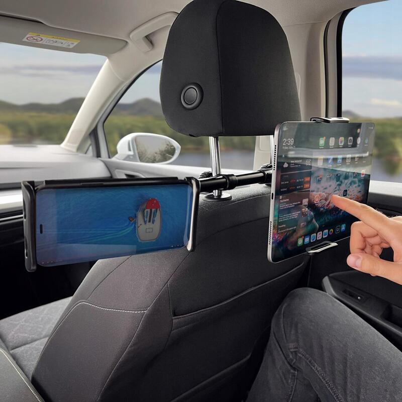 Suport auto Wozinsky pentru tabletă, suport dublu pentru tetieră pentru mașină