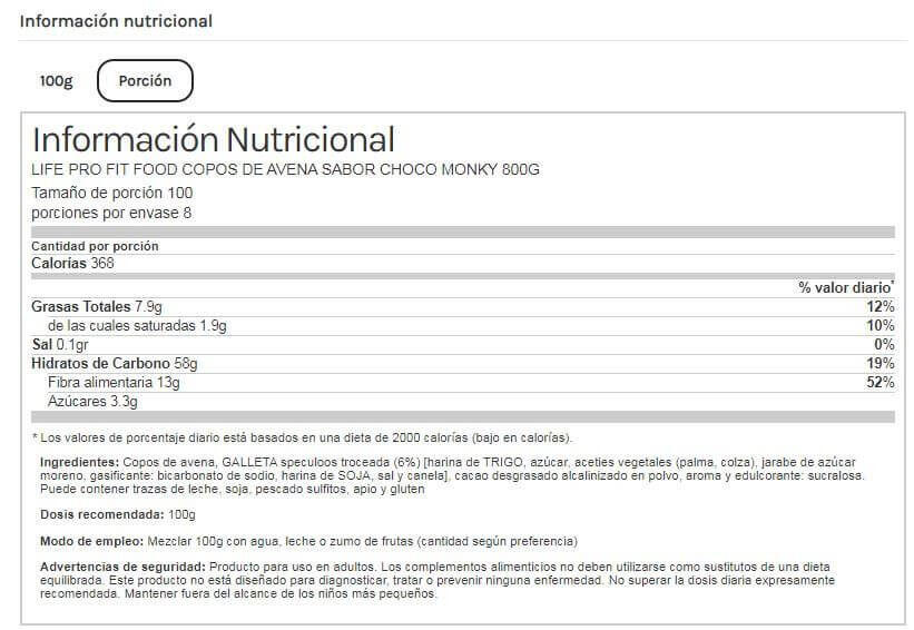 Oat flakes - 800g Choco Jungle da LifePRO 4/6