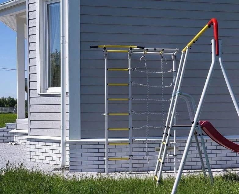 Unisexe Gymnastique Espalier de Jardin avec Barre de Traction Next Outdoor Blanc 7/7