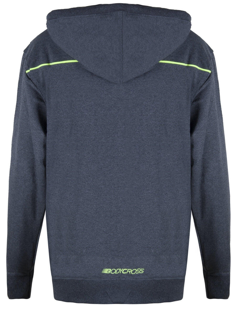 Veste à capuche Homme ULTRASOFT coupe ajustée 87% coton gris 5/7