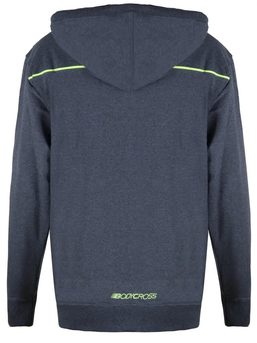 Veste à capuche Homme ULTRASOFT grise 87% coton coupe ajustée 5/7