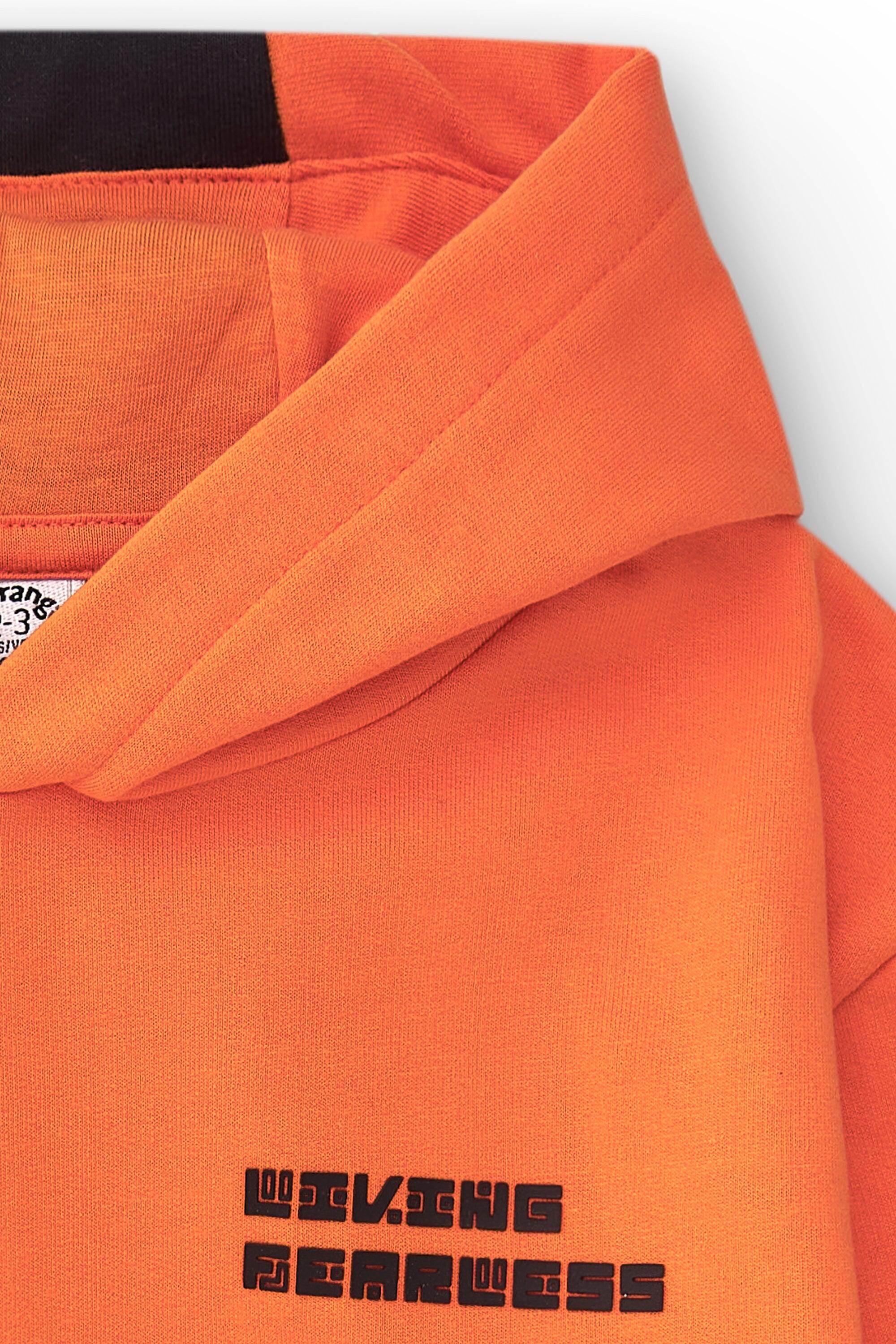 Sudadera cerrada de niño naranja Tokyo 3/5