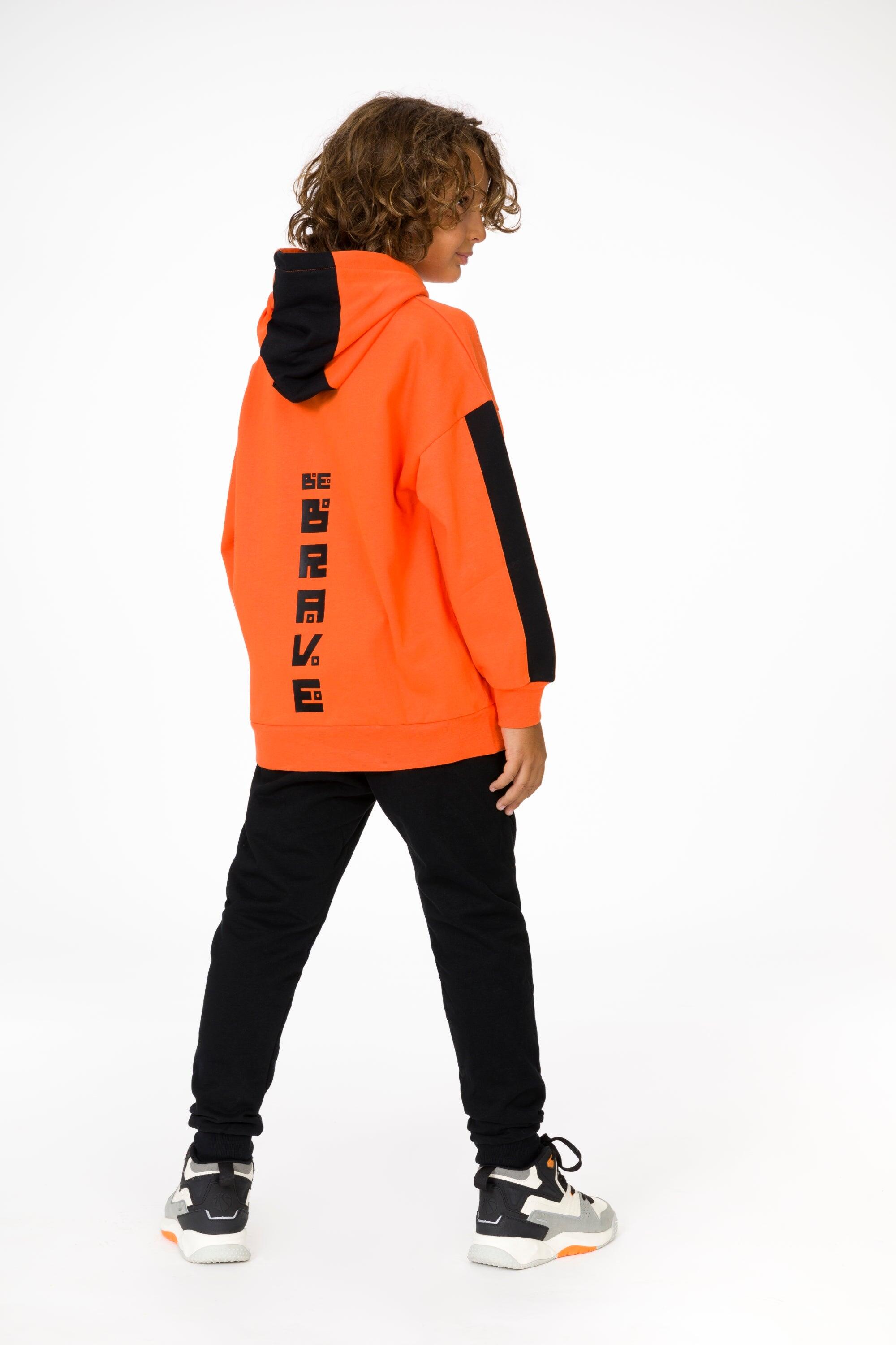 Sudadera cerrada de niño naranja Tokyo 5/5