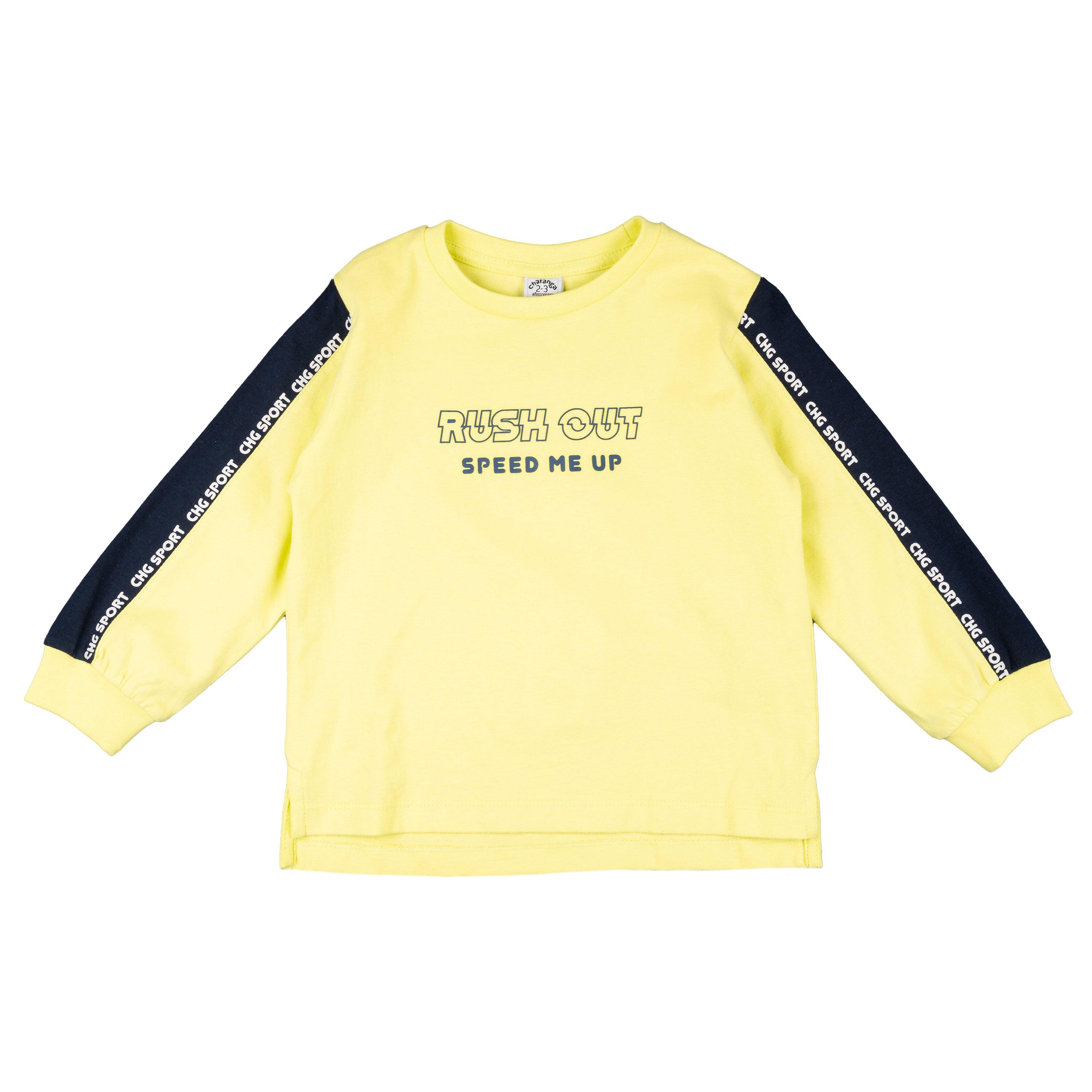 Camiseta de niño amarillo Rush out 2/5