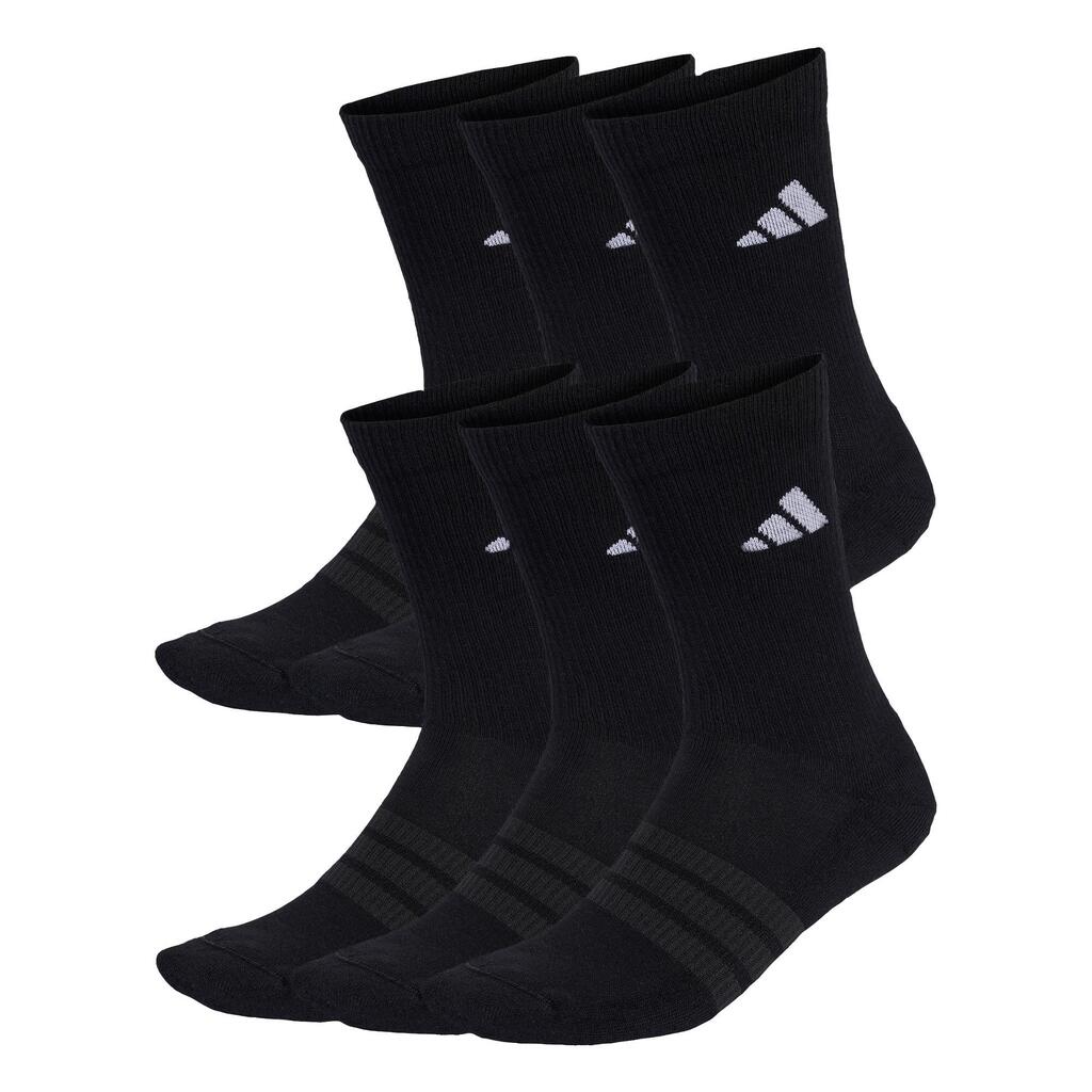 CUSHIONED CREW SOCKS 6 PAIR PACK