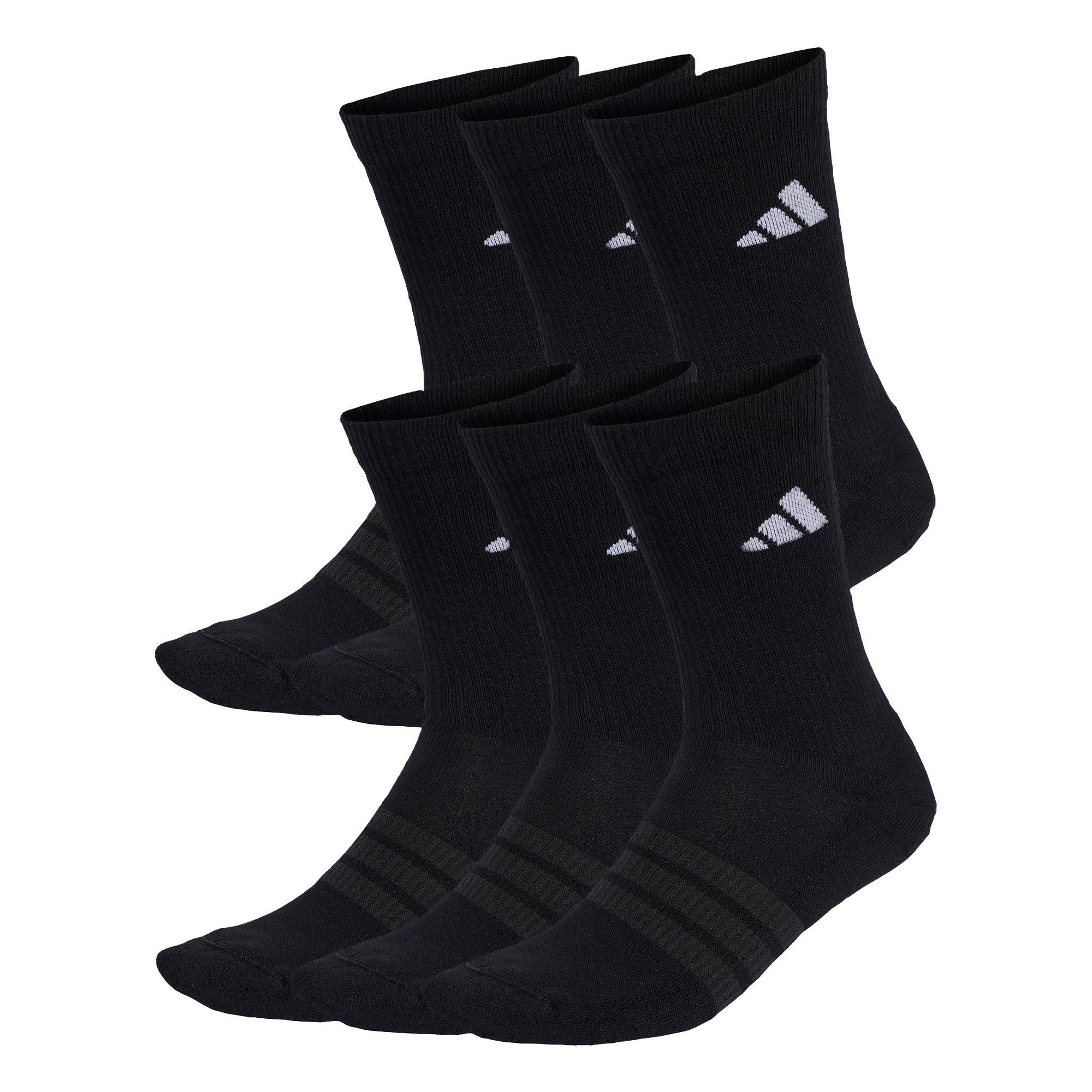 ADIDAS CUSHIONED CREW SOCKS 6 PAIR PACK