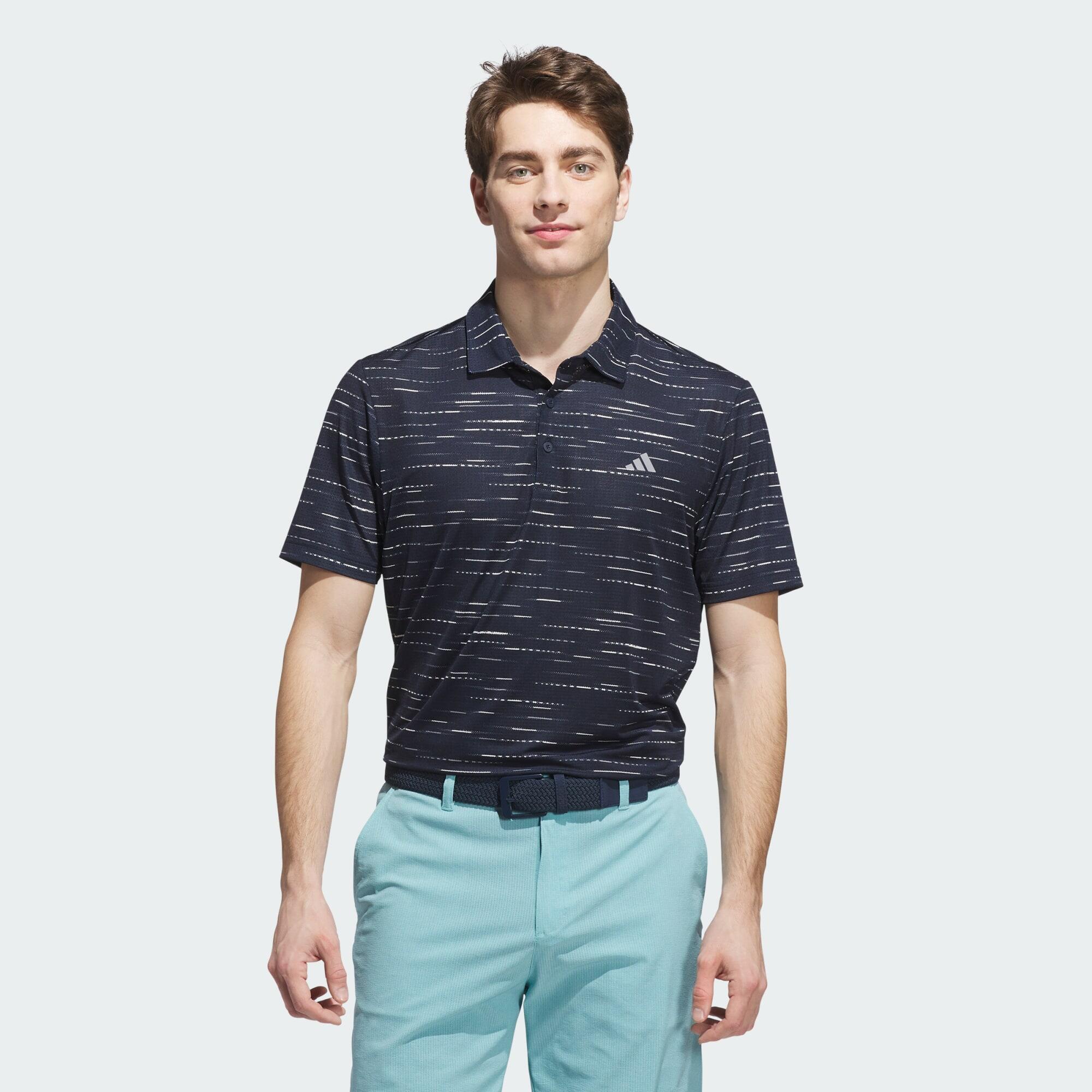 ADIDAS Ultimate365 Mesh Glimmer Print Polo Shirt