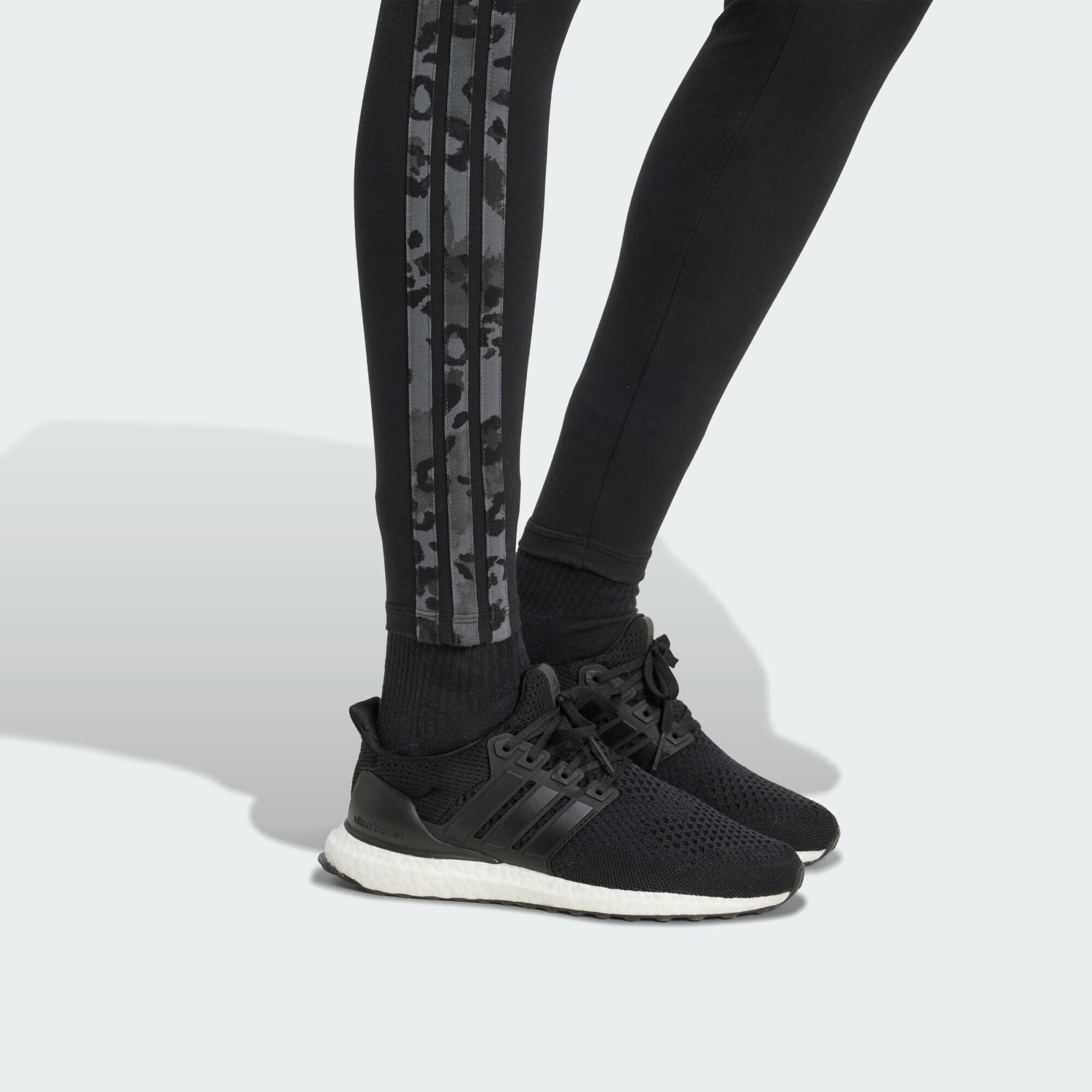 Animal Print 3-Stripes High Rise Leggings 5/5