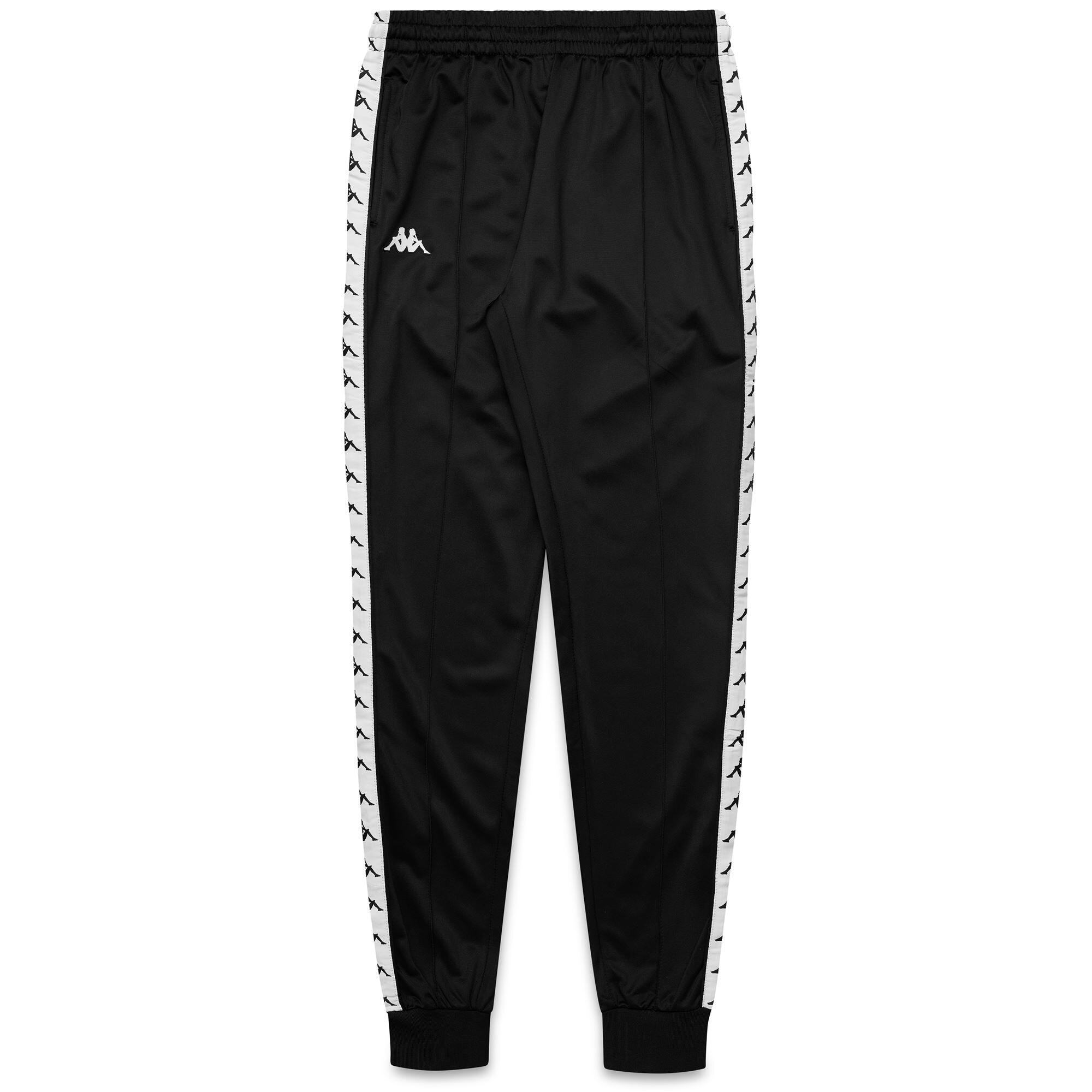 Pantaloni tuta da uomo in poliestere nero da streetwear sportivo 2/6