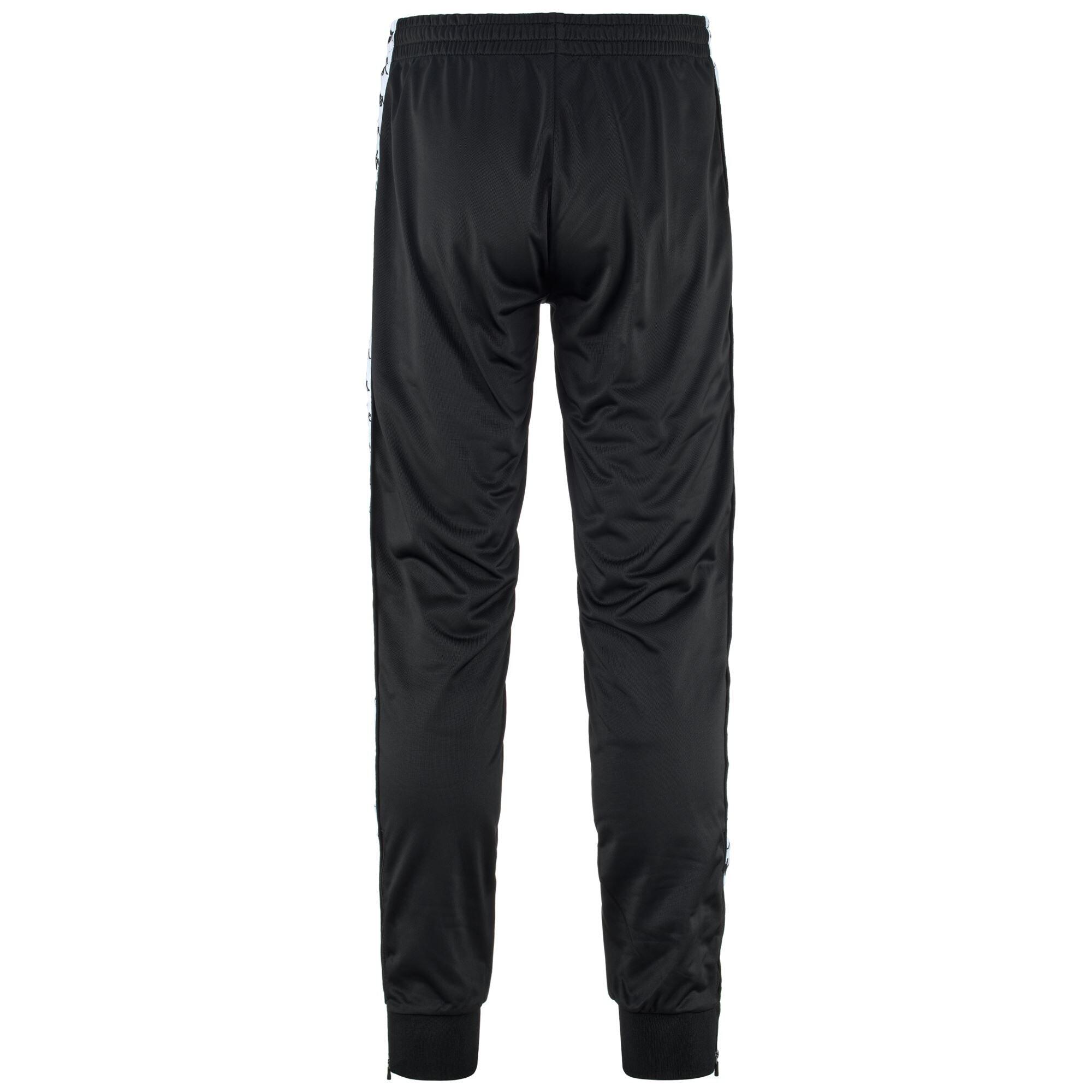 Pantaloni tuta da uomo in poliestere nero da streetwear sportivo 4/6