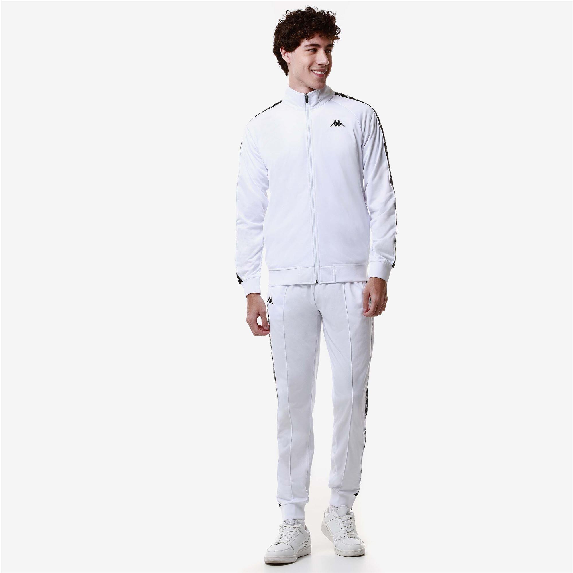 Pantaloni tuta da uomo in poliestere nero da streetwear sportivo 6/6